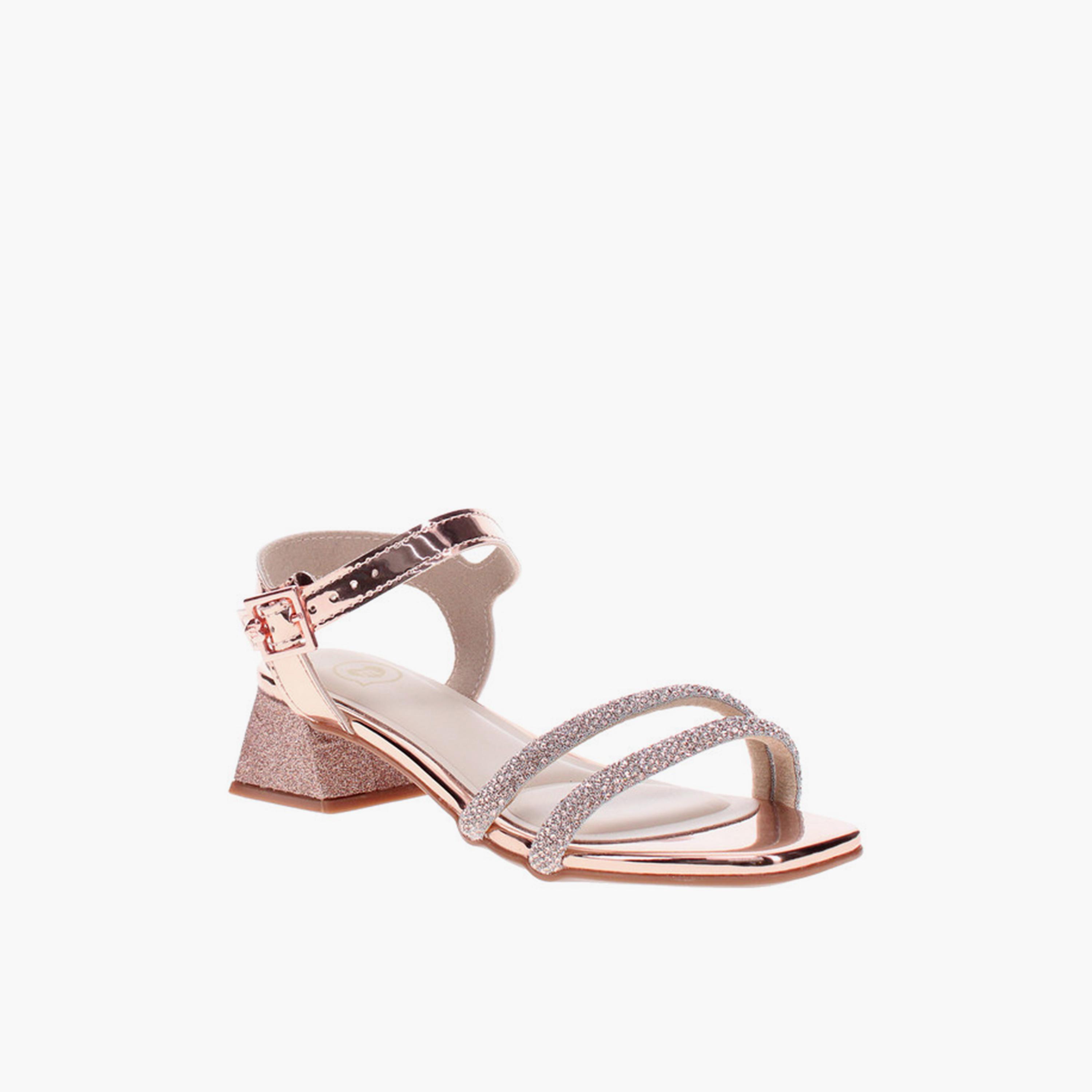 جيومني - صندل شالوم0125 بكعب عالٍ بإبزيم للبنات | 2347-107-17981-92751-girls-shoes-sandals-image-1