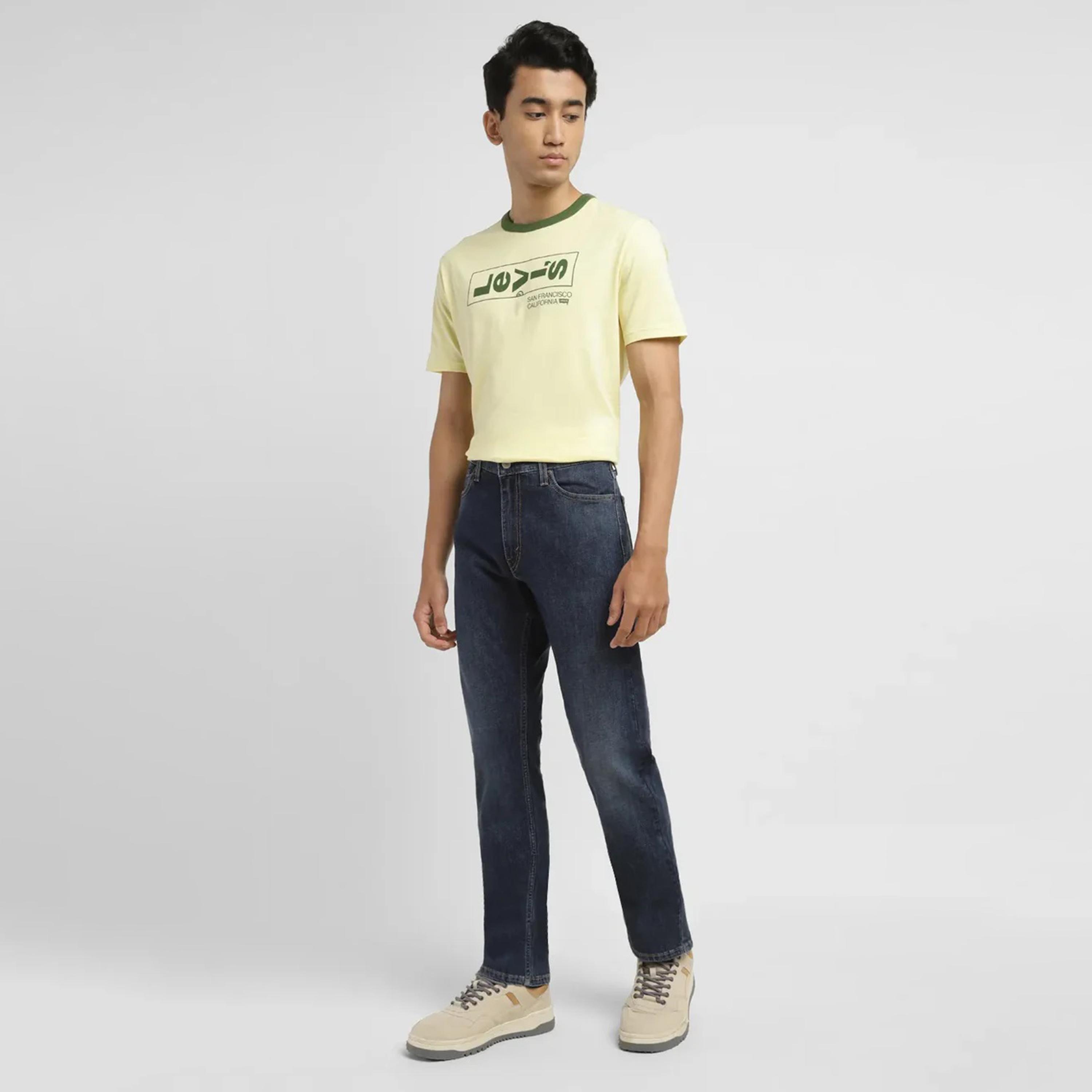 ليفايز- بنطال جينز 513 للرجال مستقيم خصر متوسط الارتفاع لون ازرق-men-clothing-bottoms-jeans-image-5