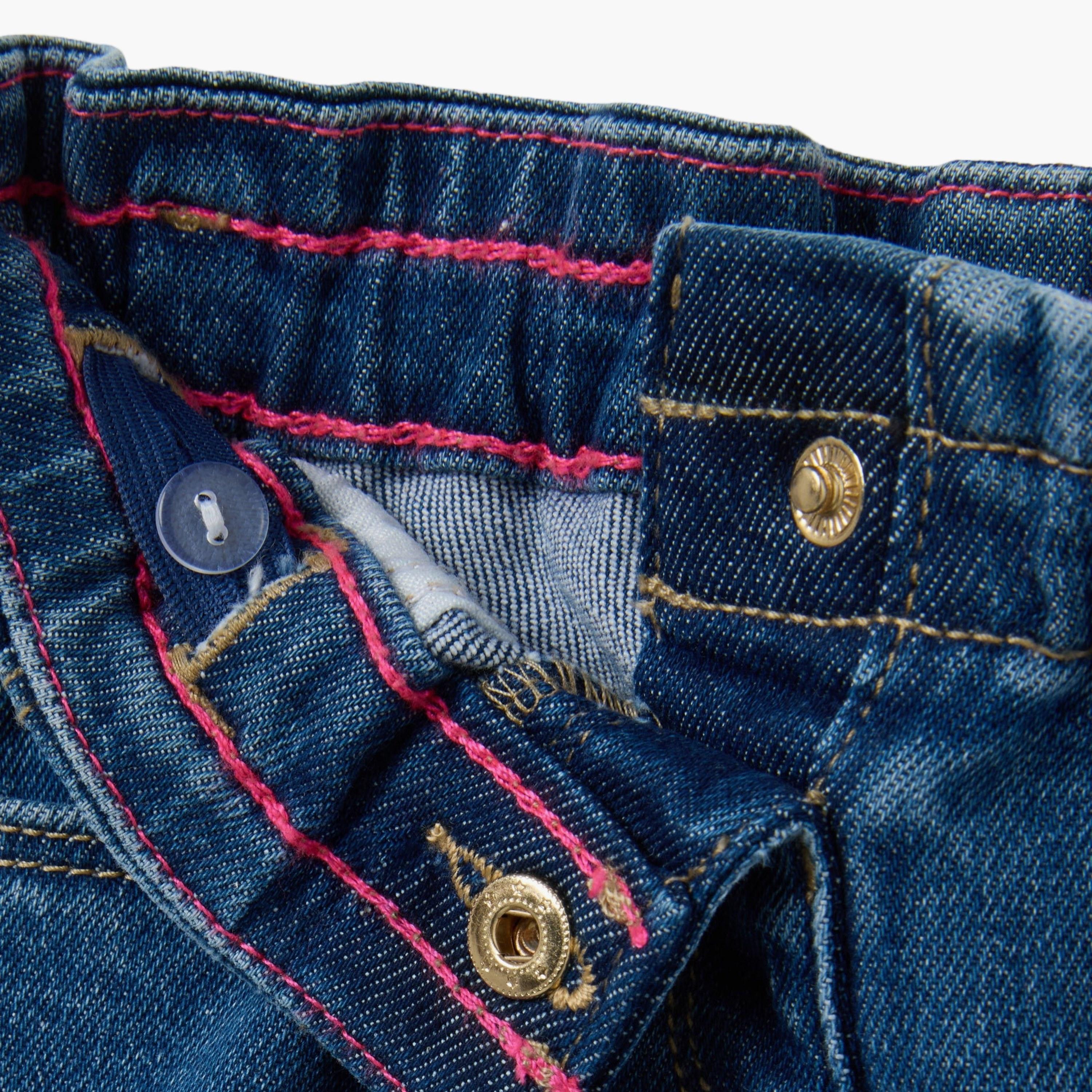 OVS Solid Regular Fit Cargo Jeans-girls-clothing-bottoms-jeansandjeggings-image-4