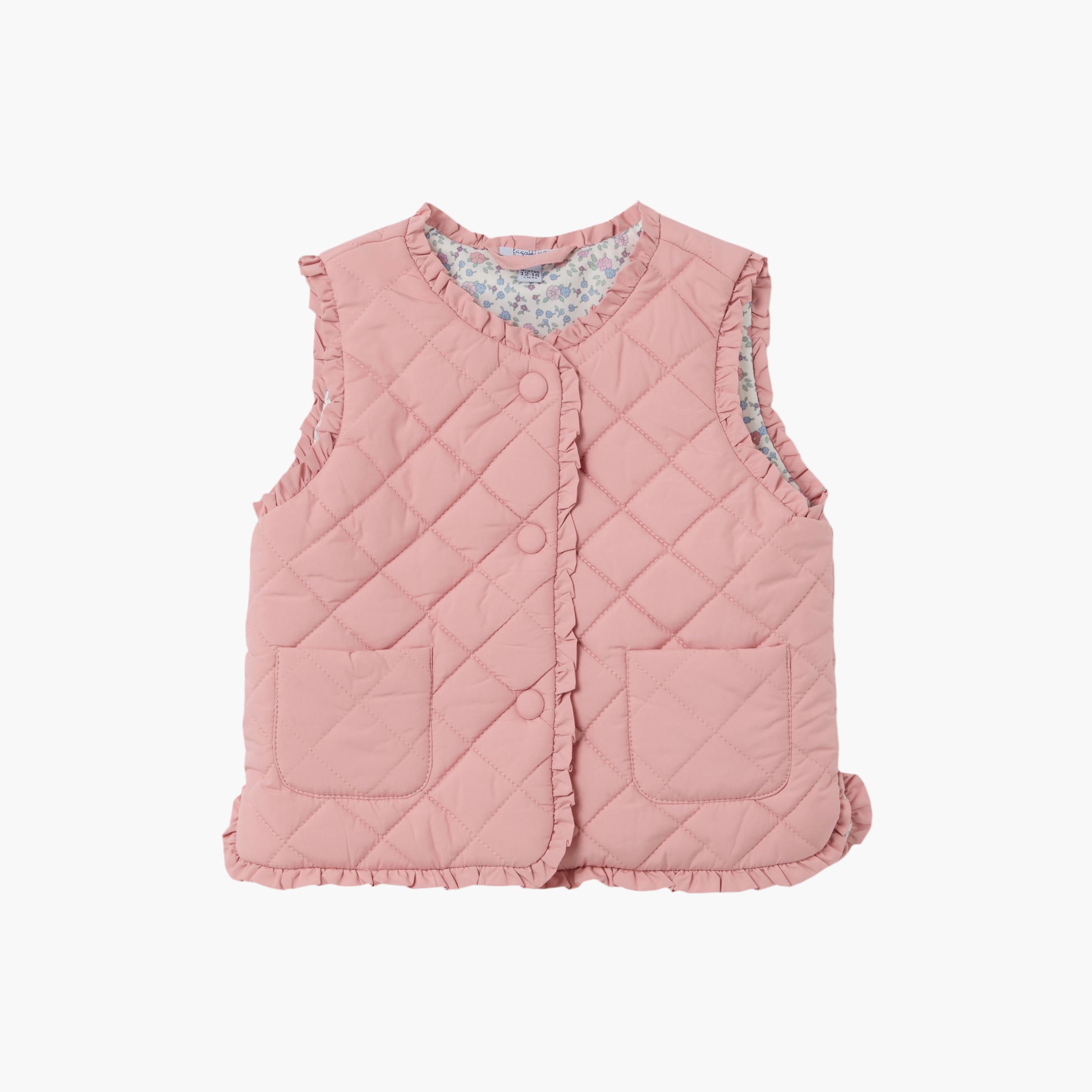 OVS Padded Sleeve Less Vest-girls-clothing-winterwear-jacketsandcoats-image-1
