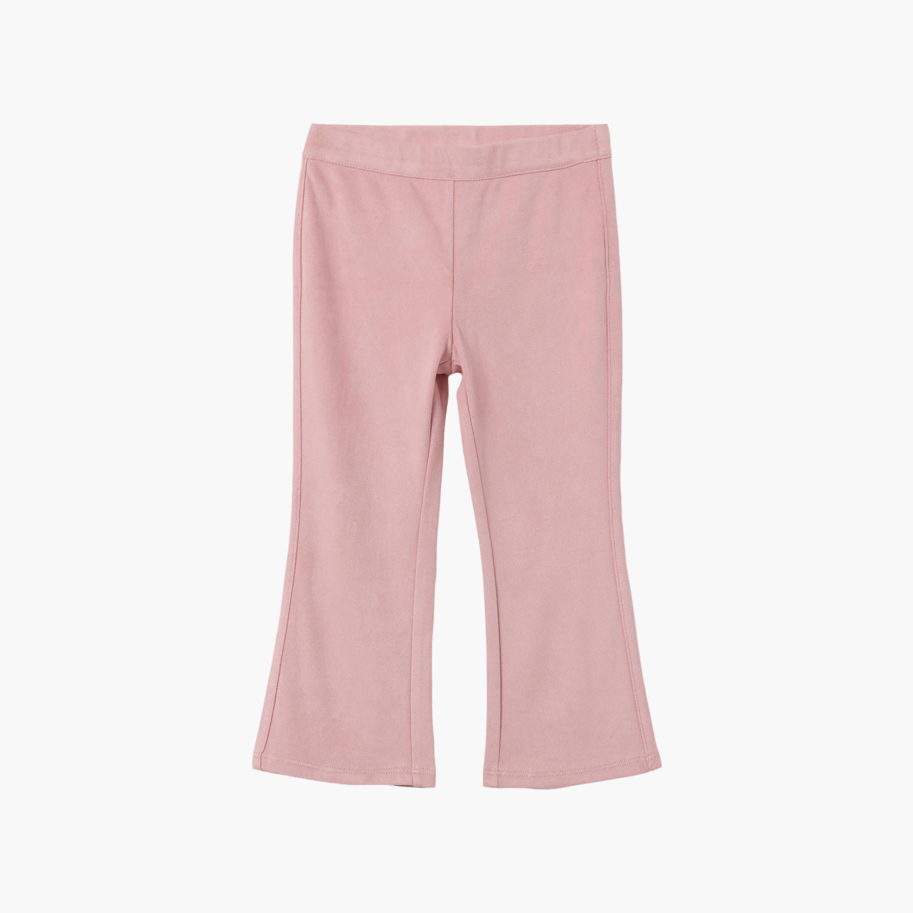 بنطال سادة بقصة "فلير فيت" وخصر مطاطي من اوه في اس-baby-girls-clothing-bottoms-trousers-image-1