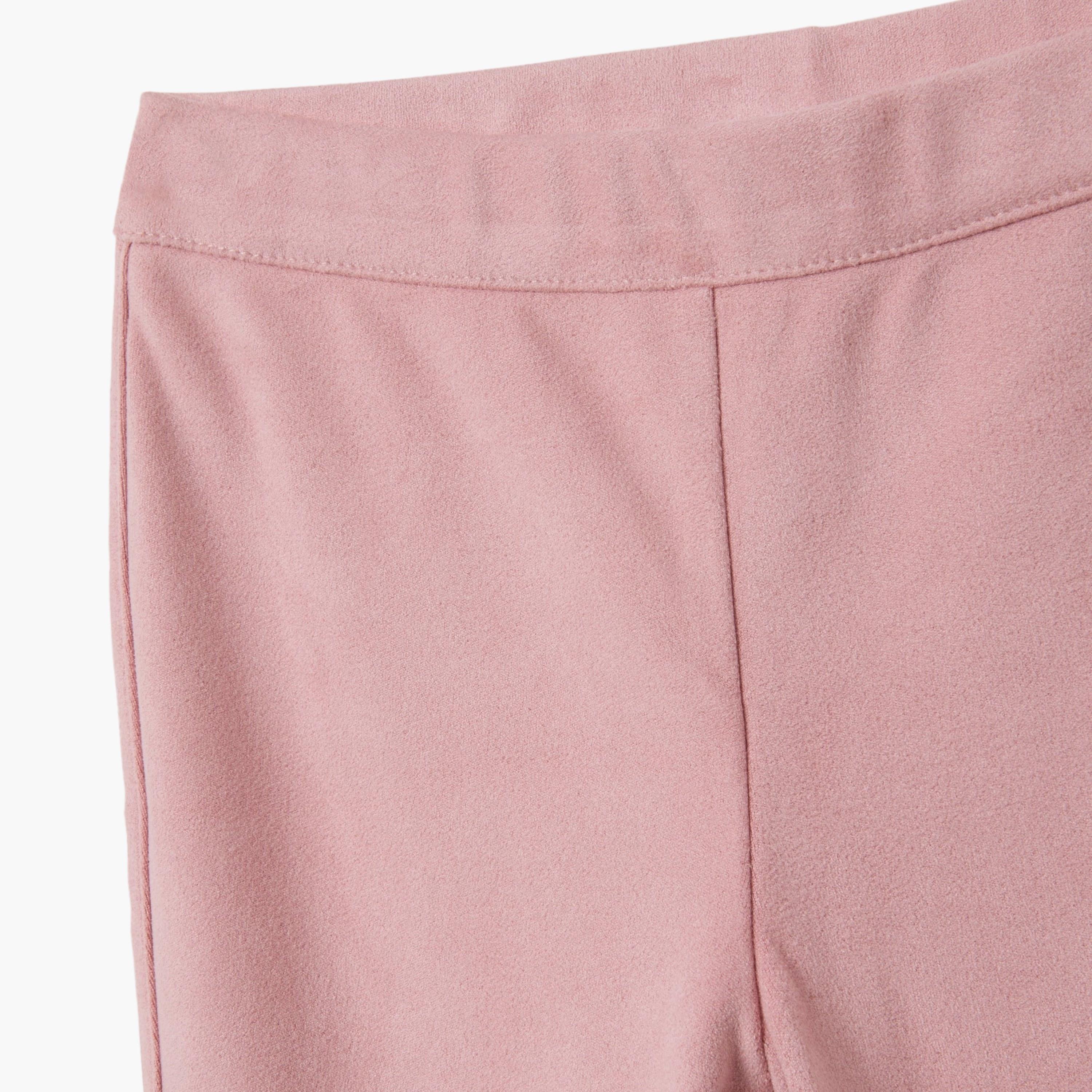 OVS Solid Flare Fit Elasticated Trousers-baby-girls-clothing-bottoms-trousers-image-3
