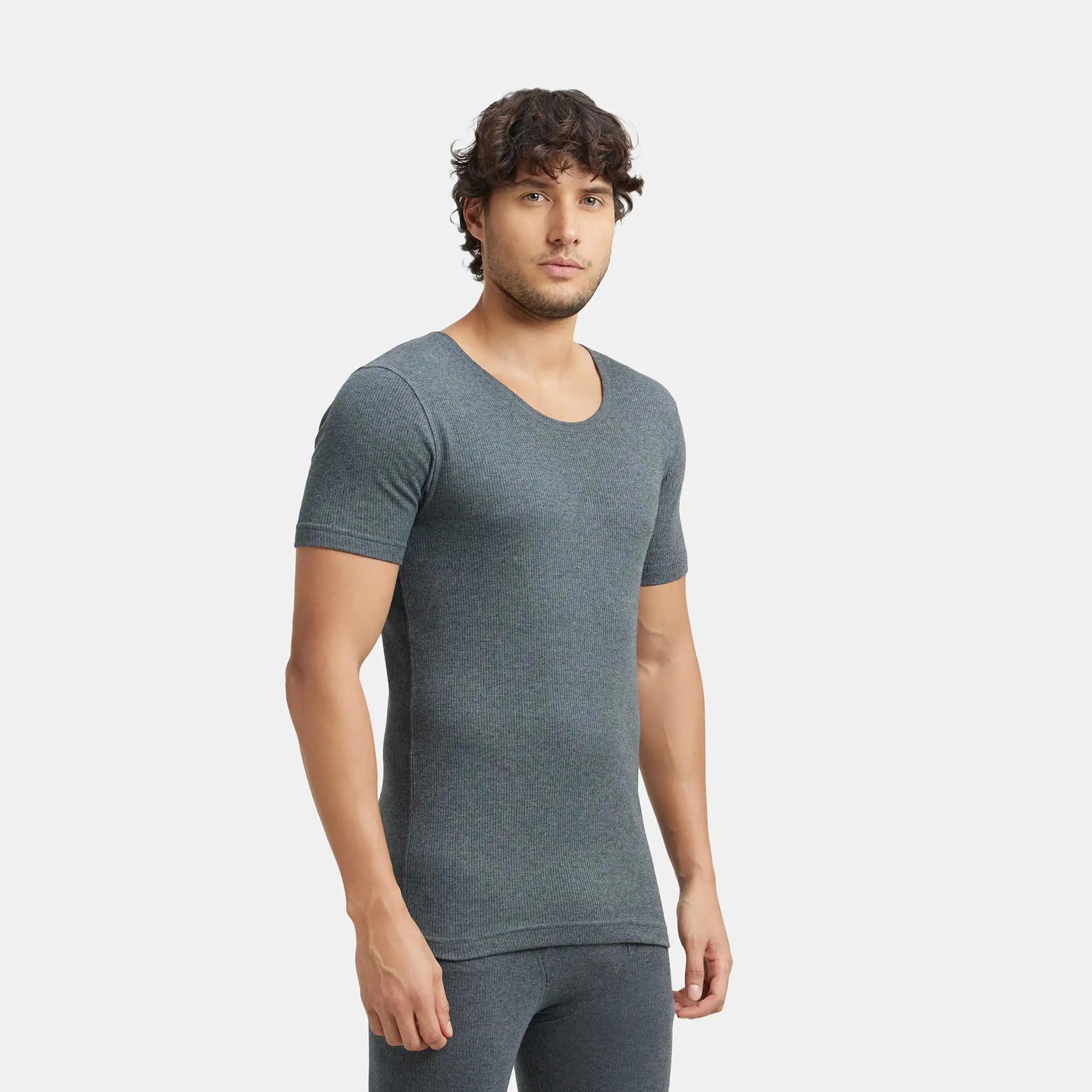 Jockey Men's Thermal Short-Sleeves T-shirt-men-clothing-innerwear-vests-image-2