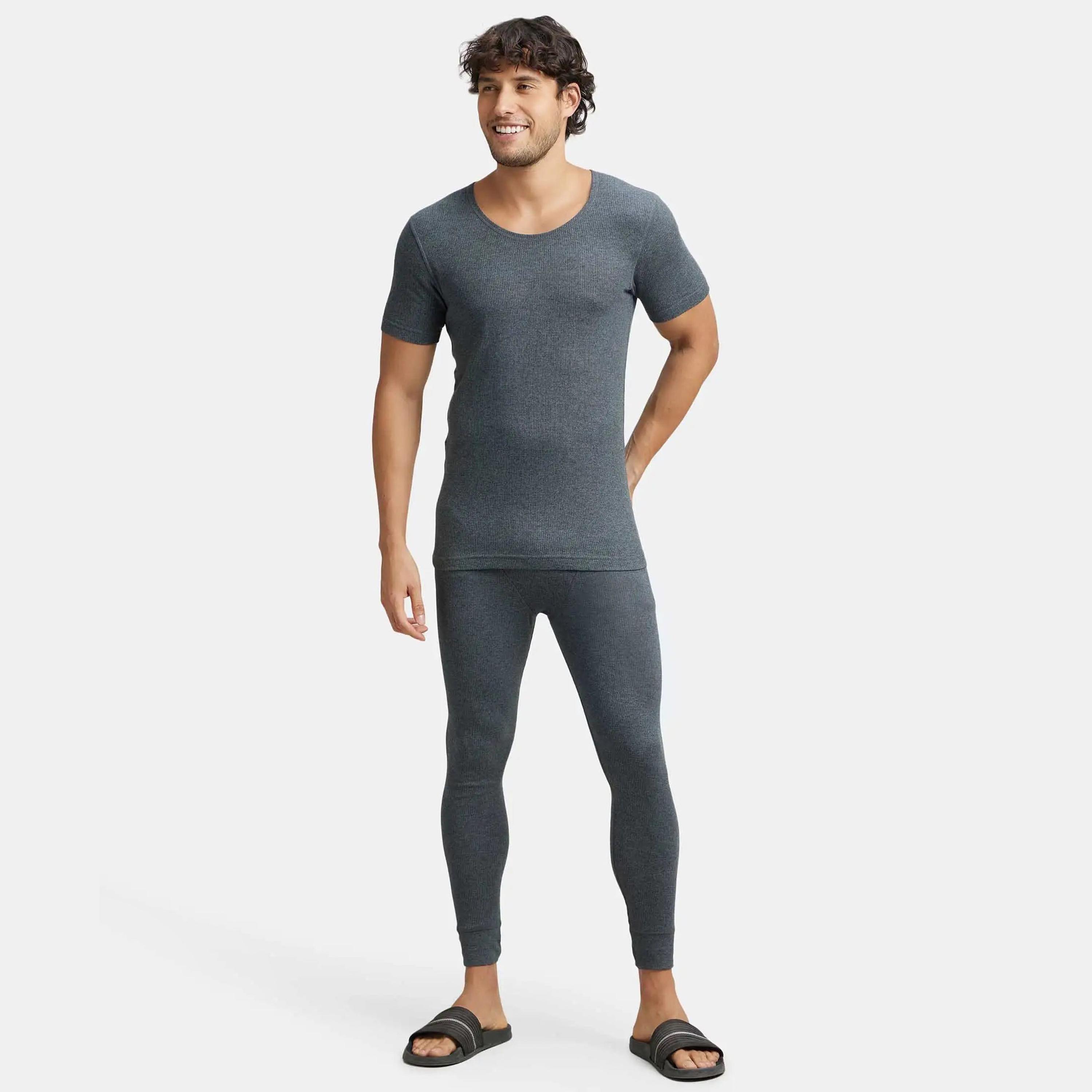 Jockey Men's Thermal Short-Sleeves T-shirt-men-clothing-innerwear-vests-image-4