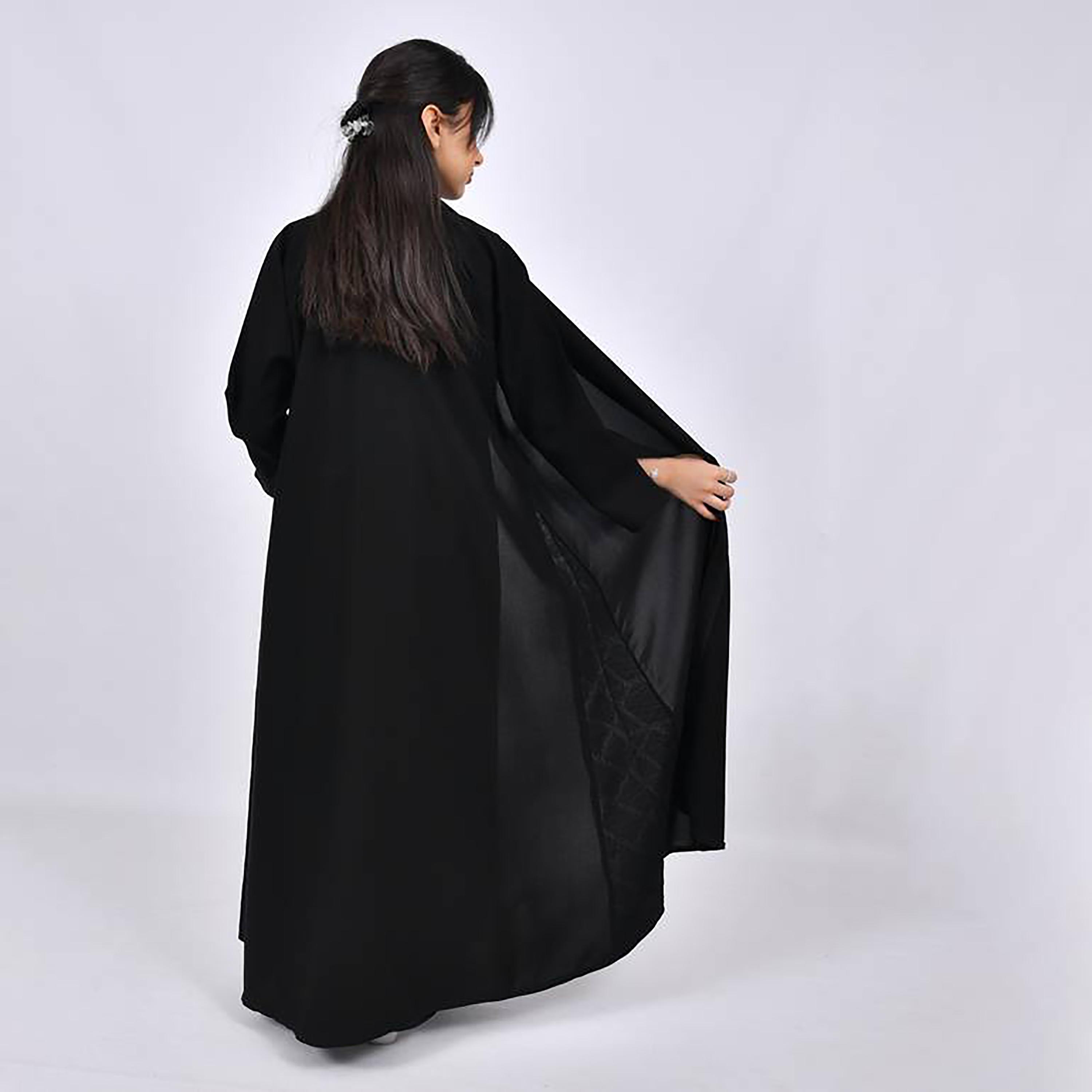 Hawraa Crepe Embroidered Abaya with Hijab-girls-arabicclothing-prayer-image-4