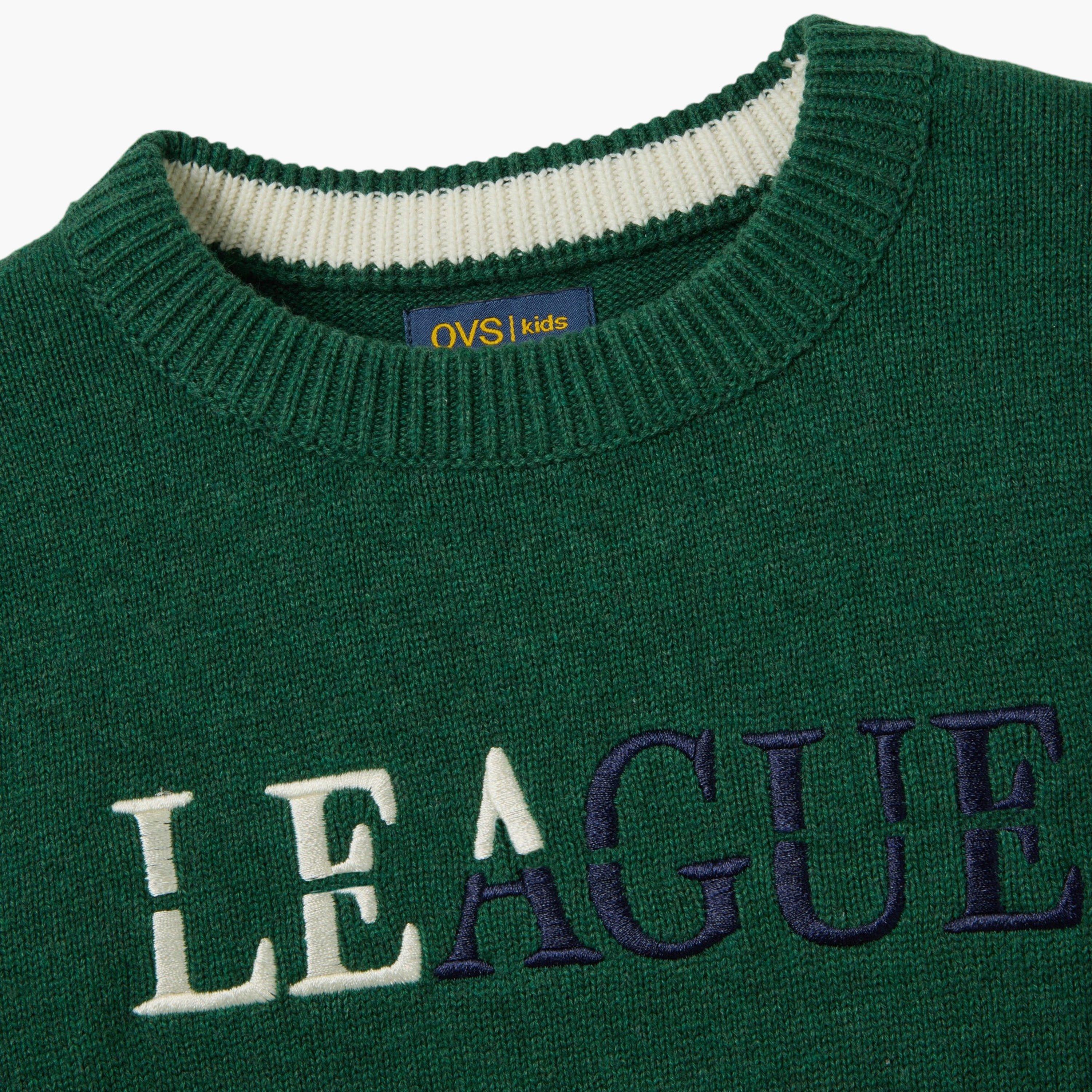 سويت شيرت قطن "أوفرسايز" بتطريز من اوه في اس-boys-clothing-sweatshirts-image-3
