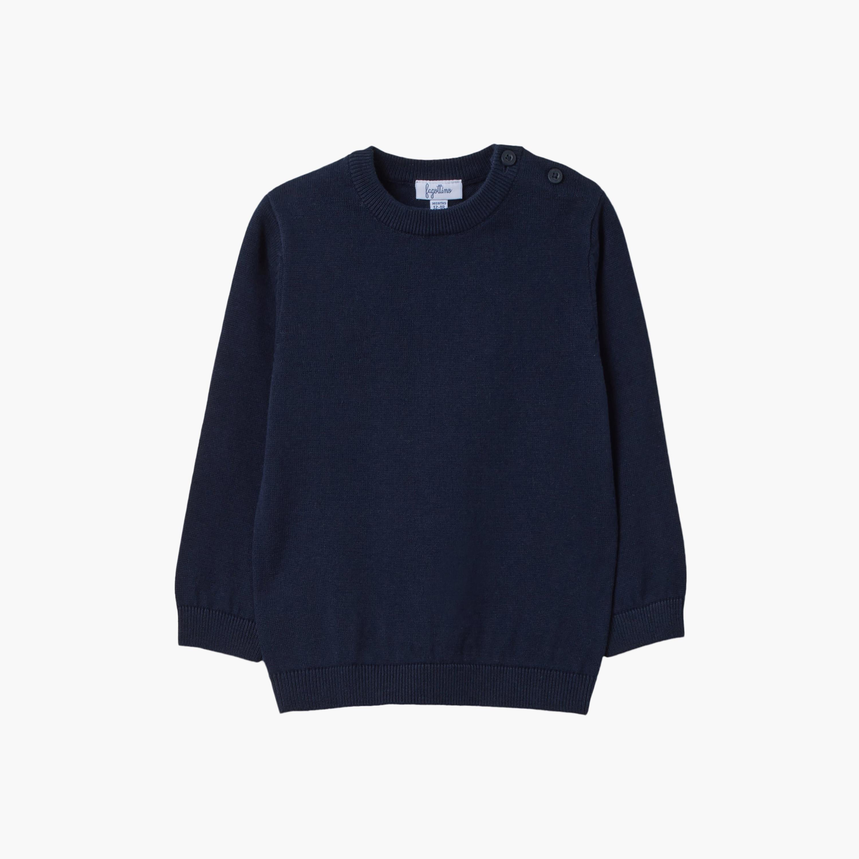 OVS Cotton Oversized Buttoned Sweatshirt-baby-boys-clothing-sweatshirts-image-1