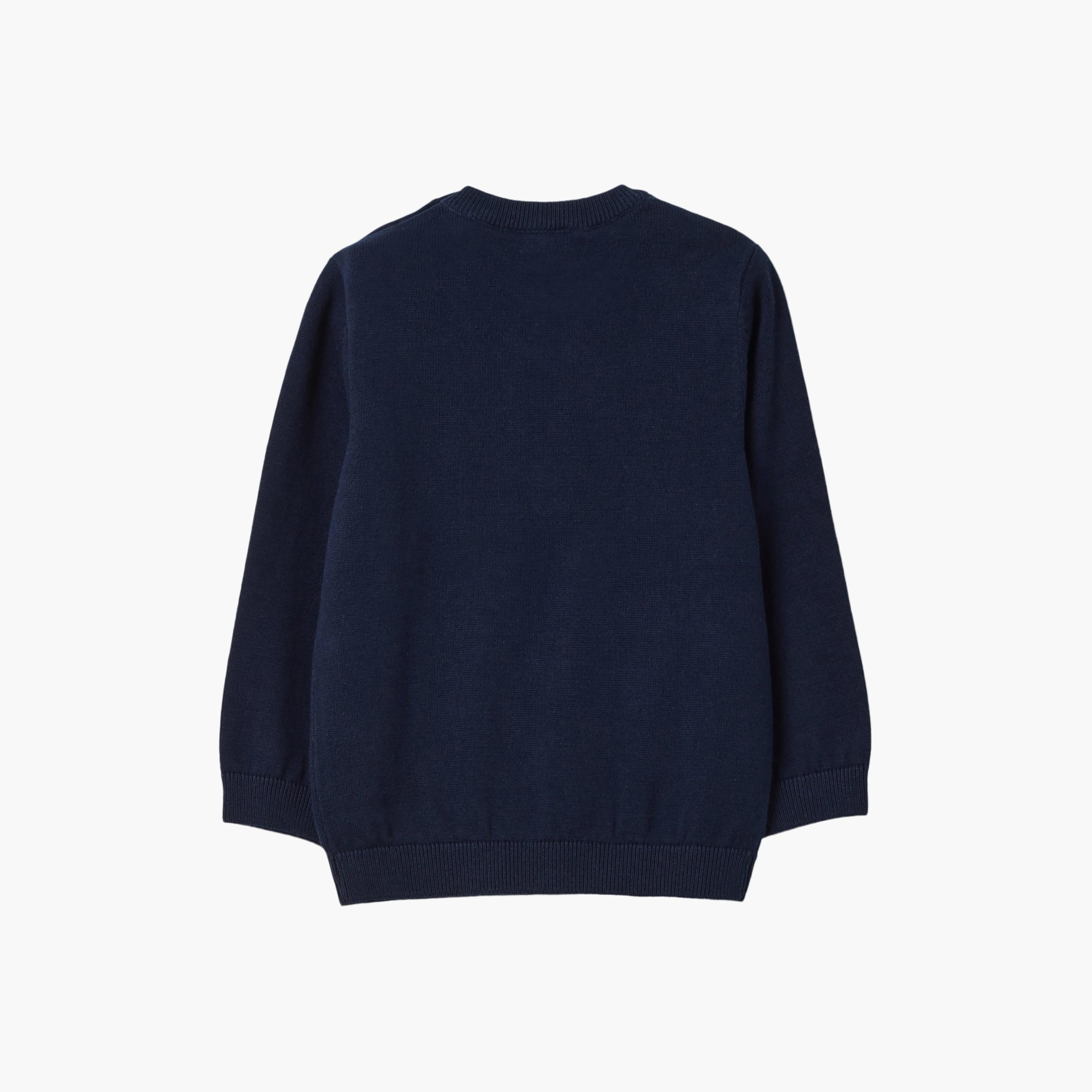 OVS Cotton Oversized Buttoned Sweatshirt-baby-boys-clothing-sweatshirts-image-2