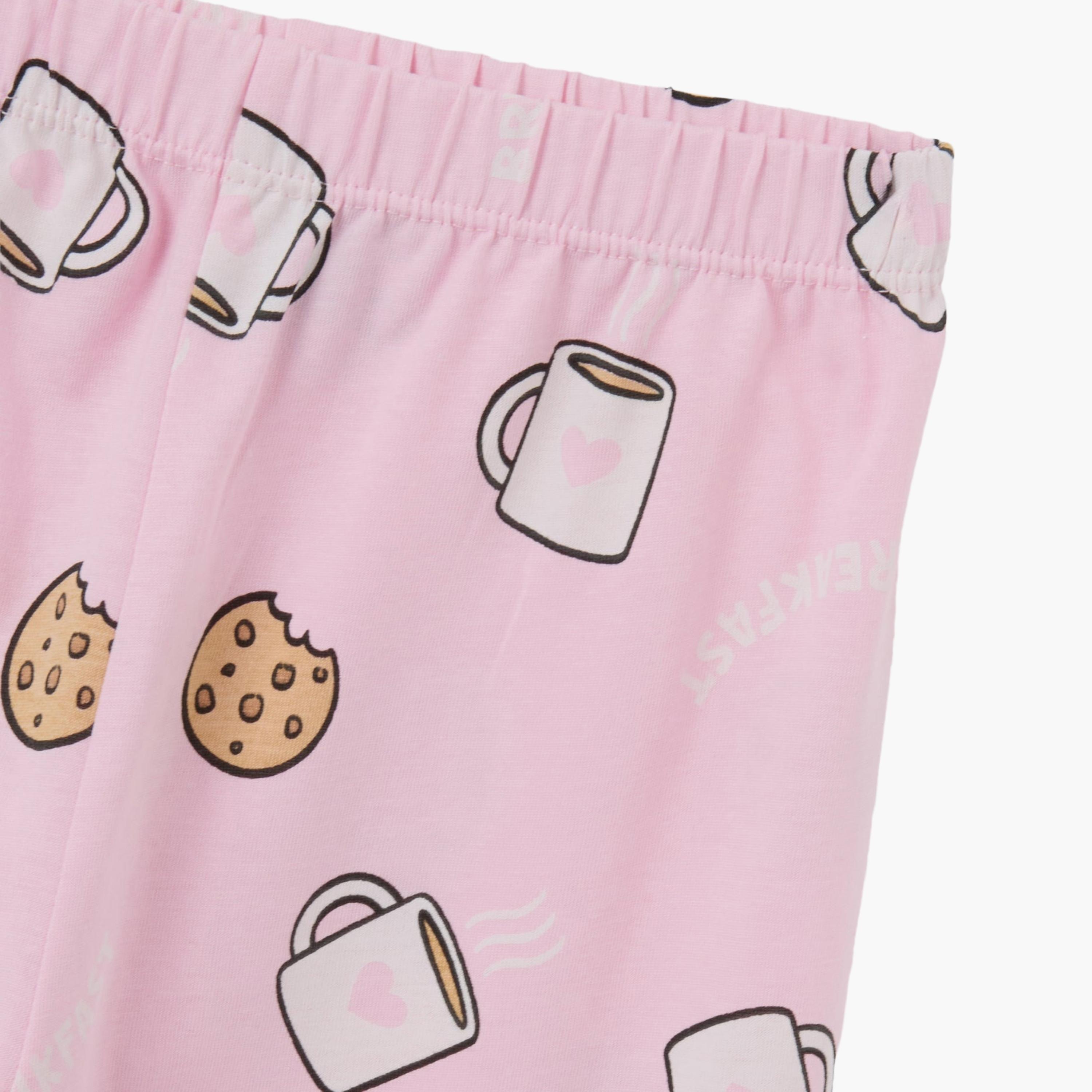 طقم بلوزة قطن مطبوعة بأكمام طويلة وبنطال جوغرز من اوه في اس-girls-clothing-setsandcoords-image-4