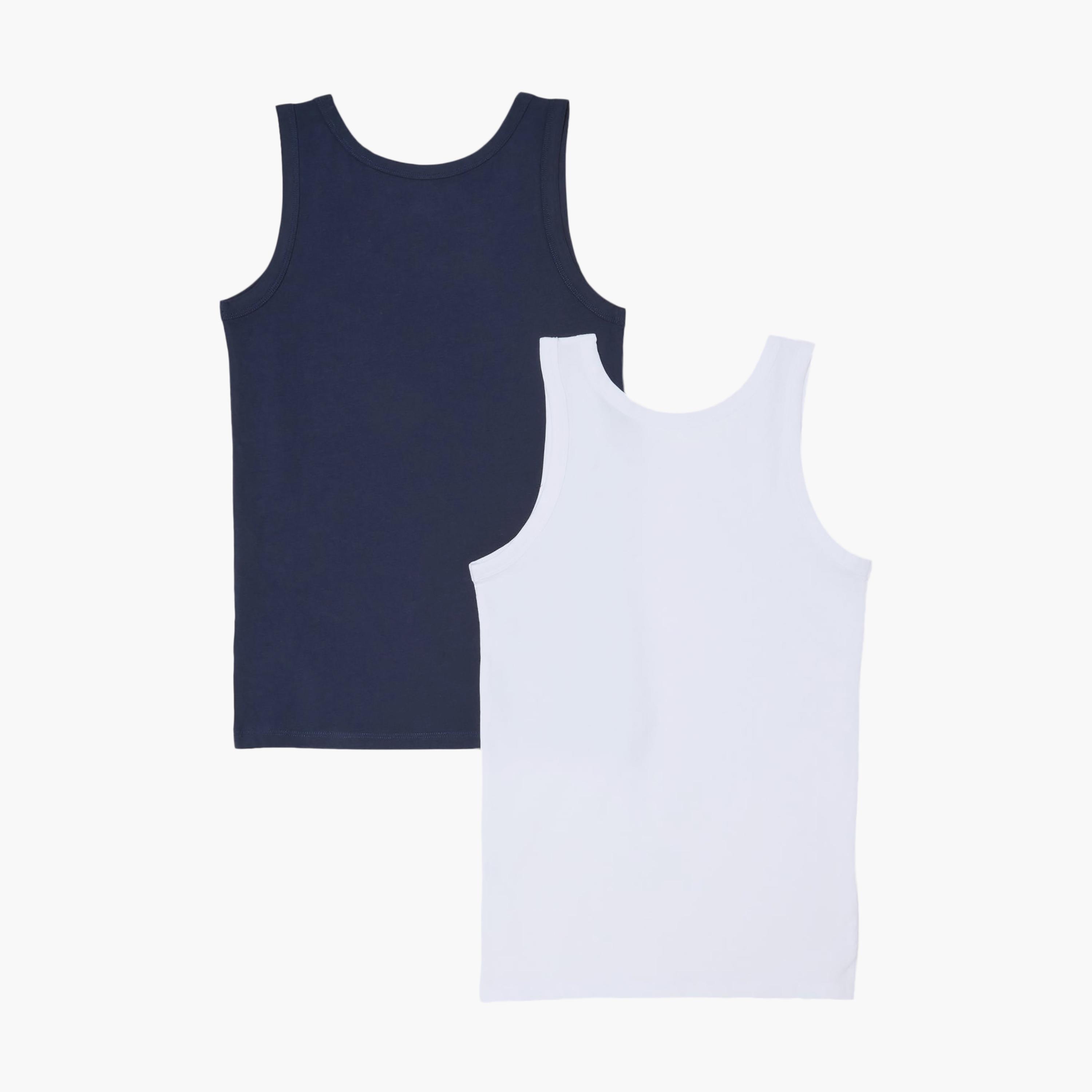 طقم صديري "فيست" قطن قطعتين من اوه في اس-boys-clothing-innerwear-vests-image-2