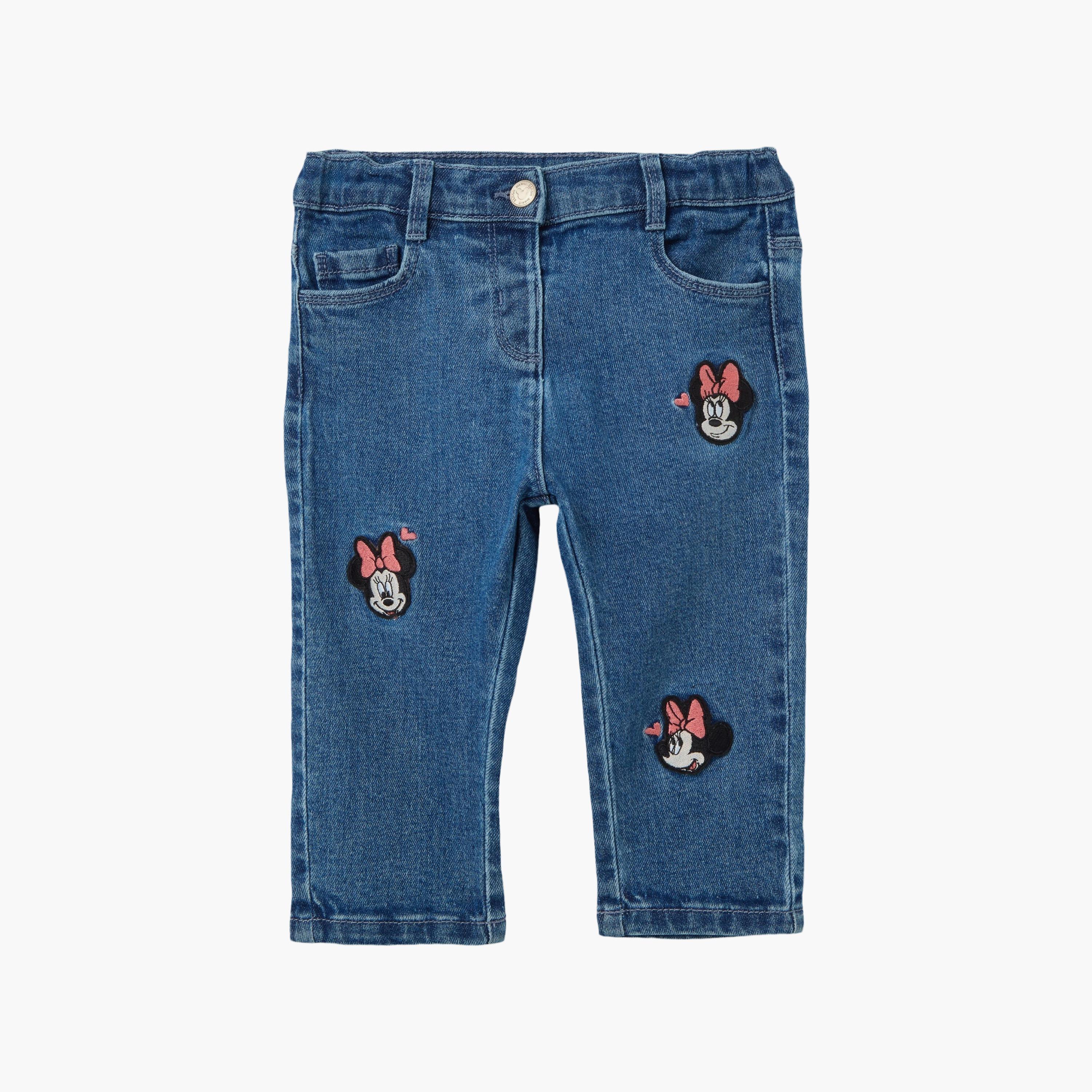 OVS Minnie Embroidered Jeans-girls-clothing-bottoms-jeansandjeggings-image-1