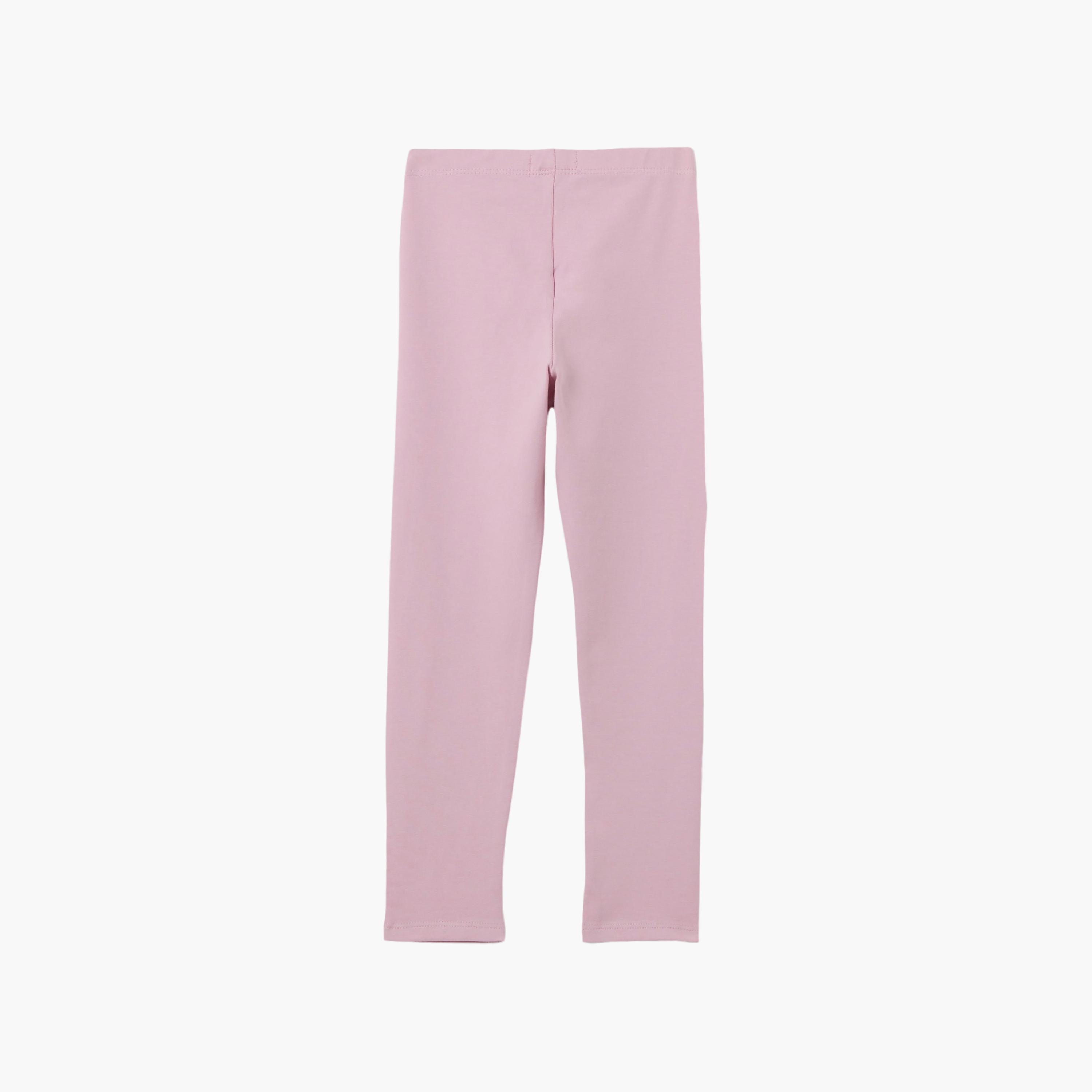 OVS Solid Elasticated Leggings-girls-clothing-bottoms-leggings-image-2
