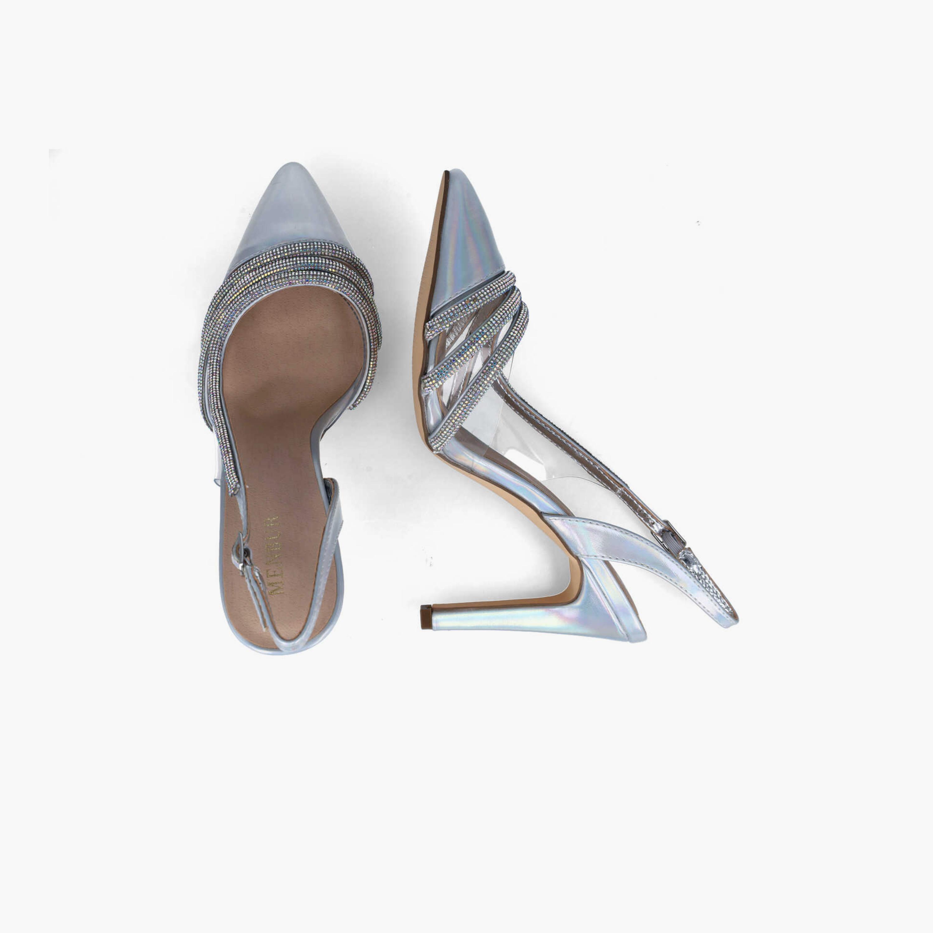 Menbur Women's Metallic Pumps with Embellishment | 24260-women-shoes-heels-image-6