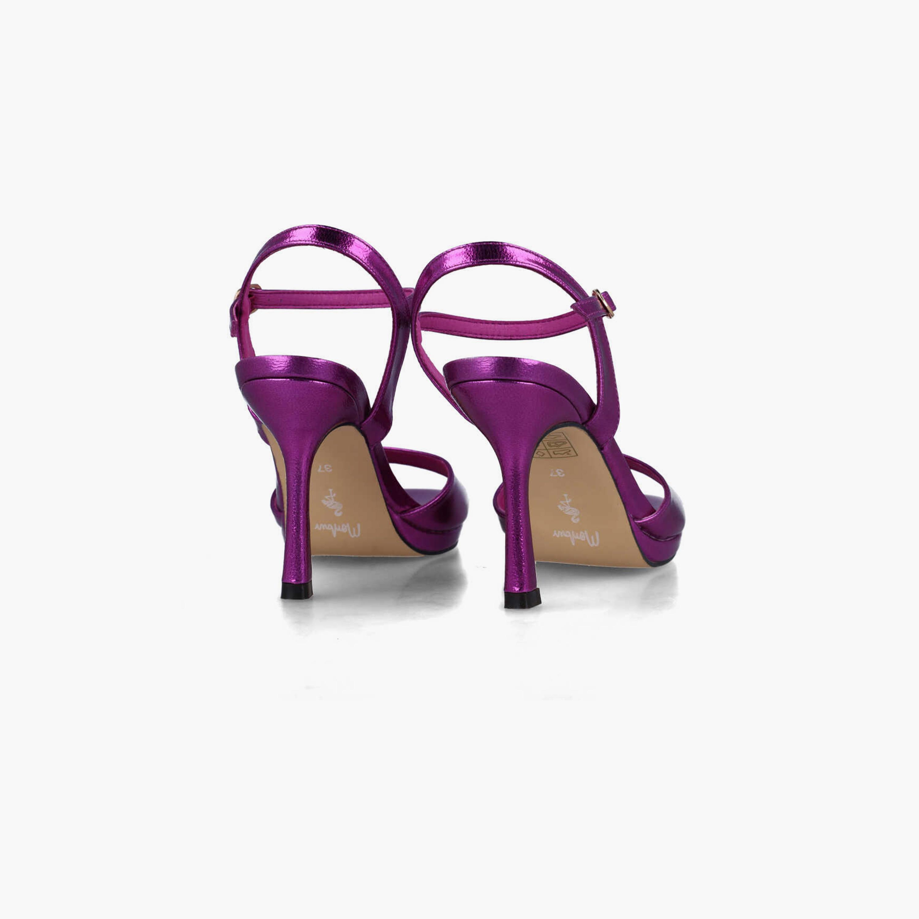 Menbur Women's Metallic Strap Sandals | 24263-women-shoes-heels-image-3