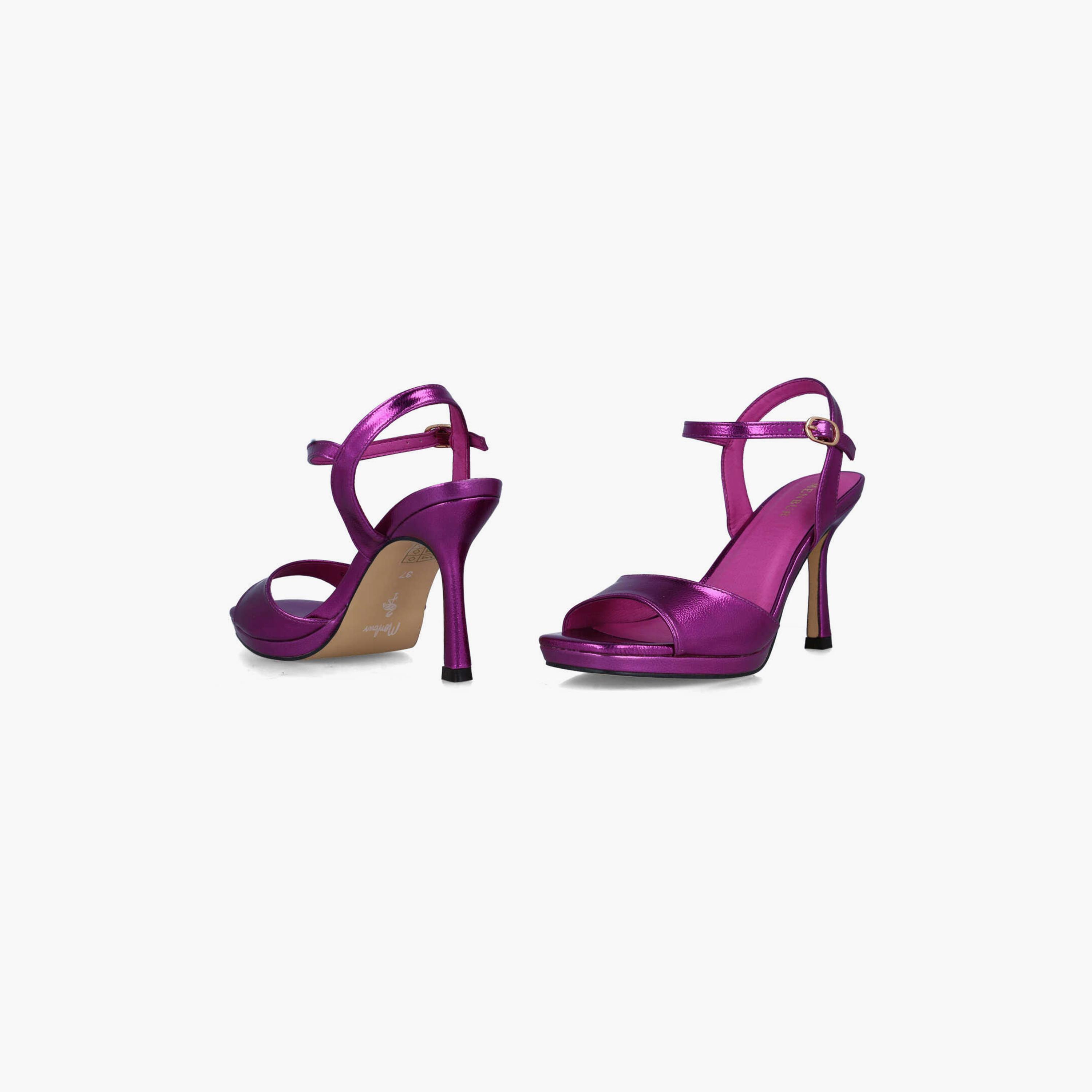 Menbur Women's Metallic Strap Sandals | 24263-women-shoes-heels-image-4