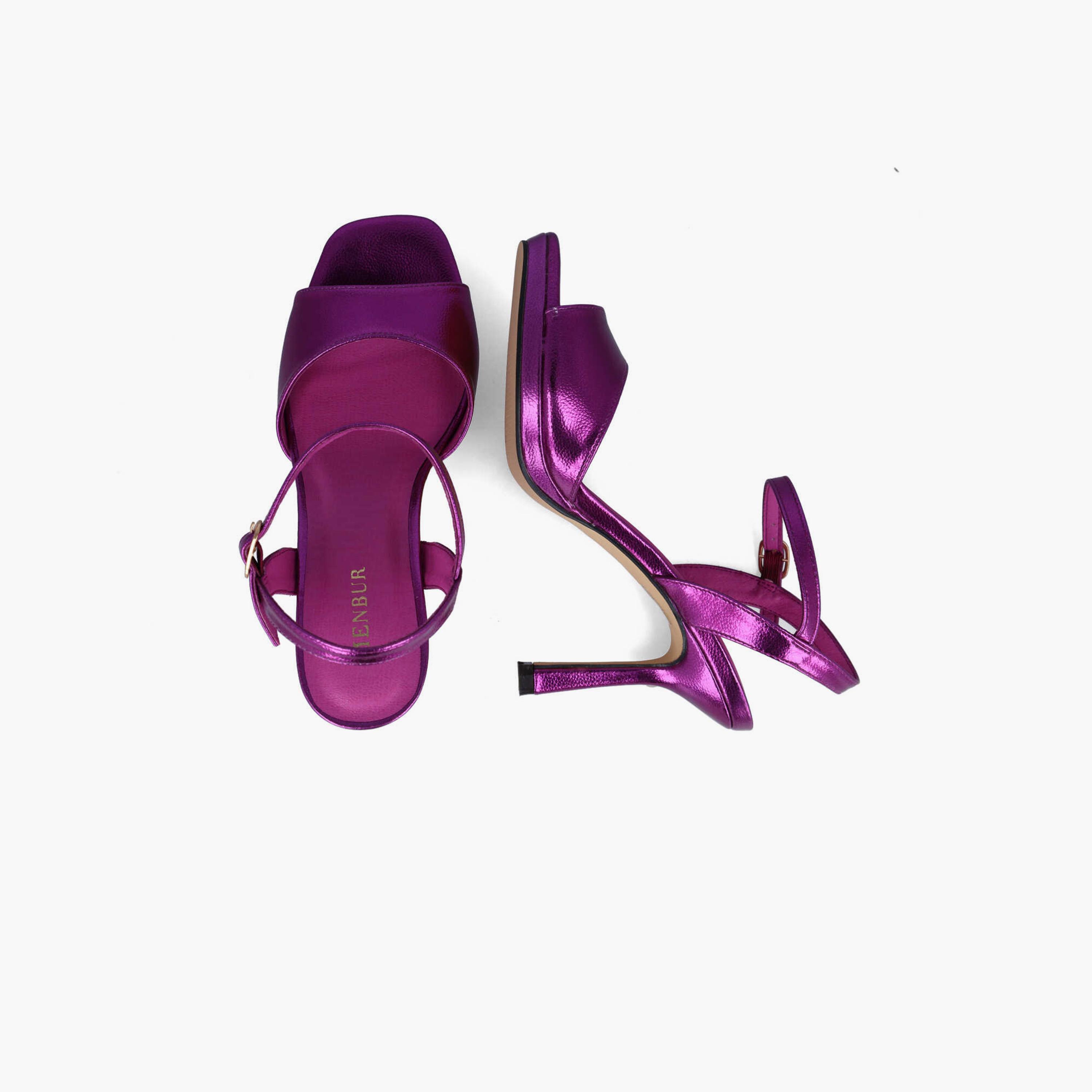 Menbur Women's Metallic Strap Sandals | 24263-women-shoes-heels-image-6