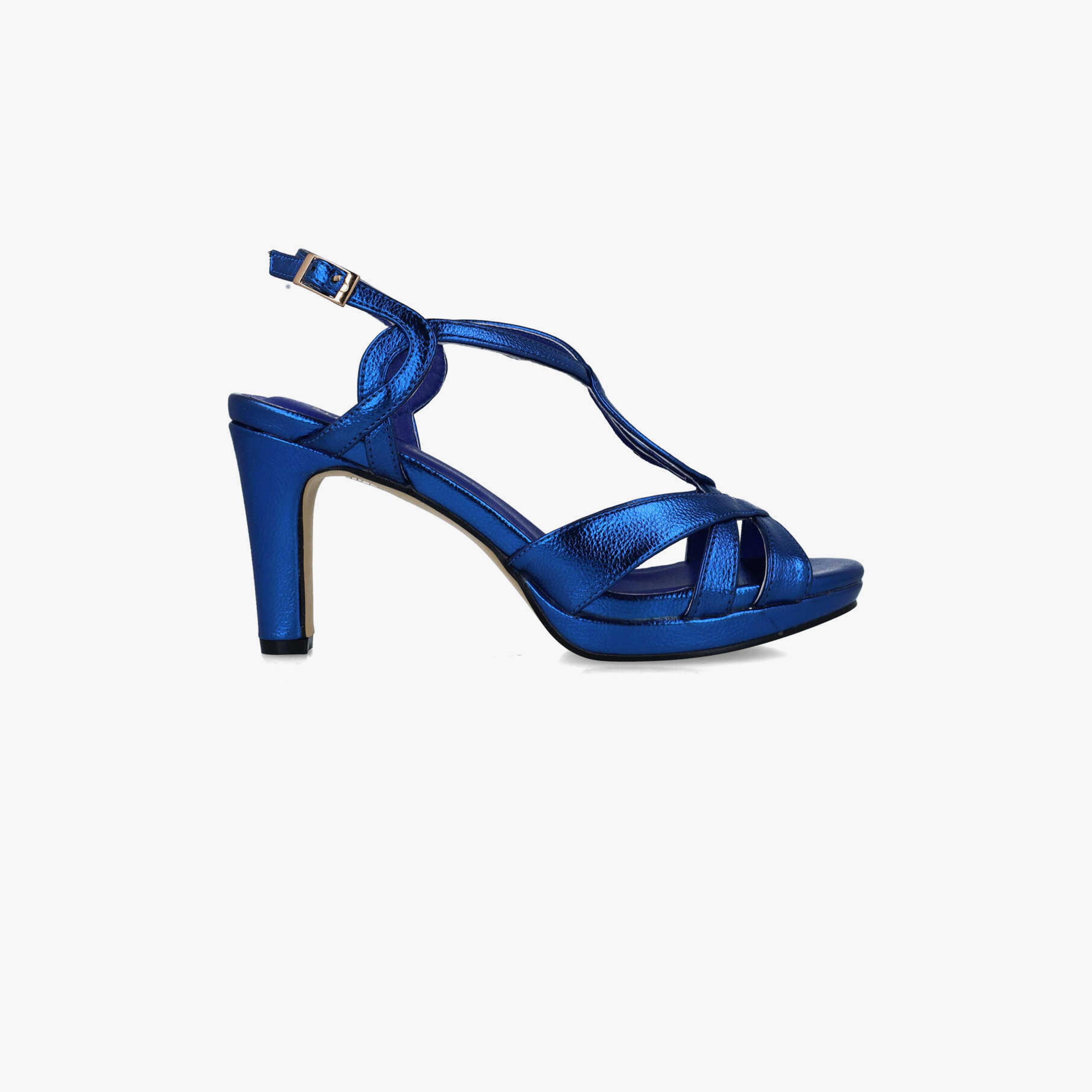 Menbur Women's Metallic Strap Sandals | 24264-women-shoes-heels-image-1