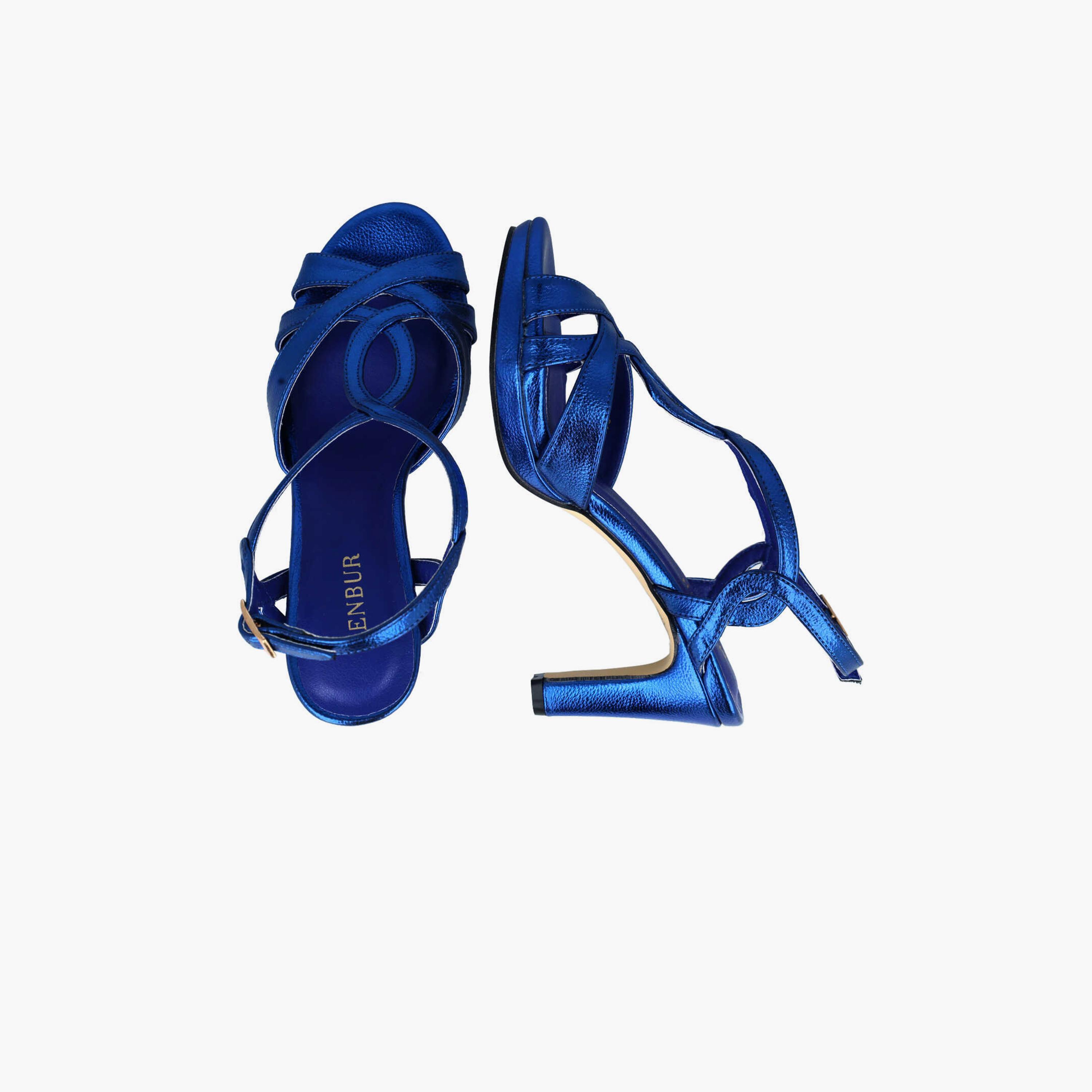 Menbur Women's Metallic Strap Sandals | 24264-women-shoes-heels-image-6