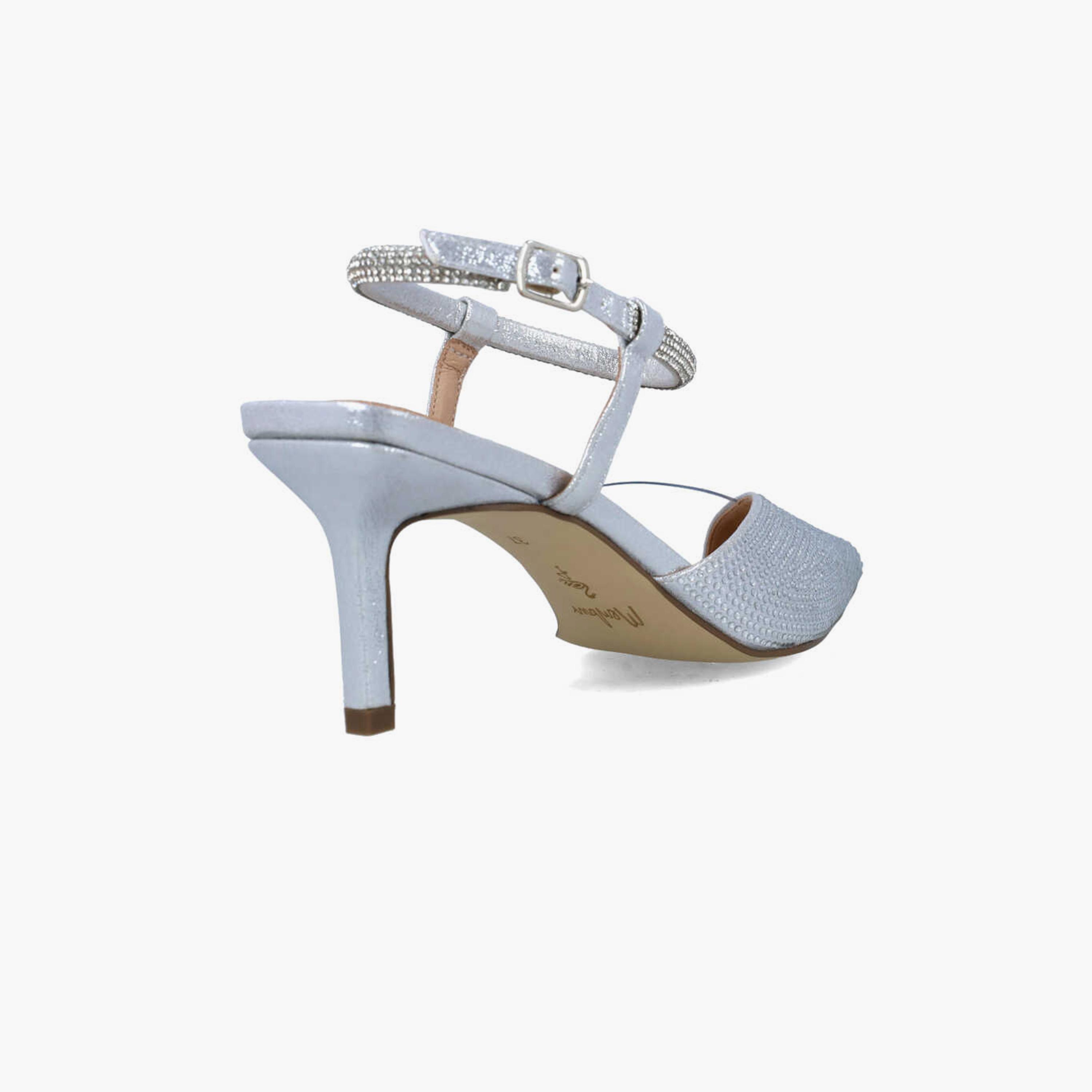 Menbur Women's Metallic Kitten Heels with Embellishment | 24268-women-shoes-heels-image-3
