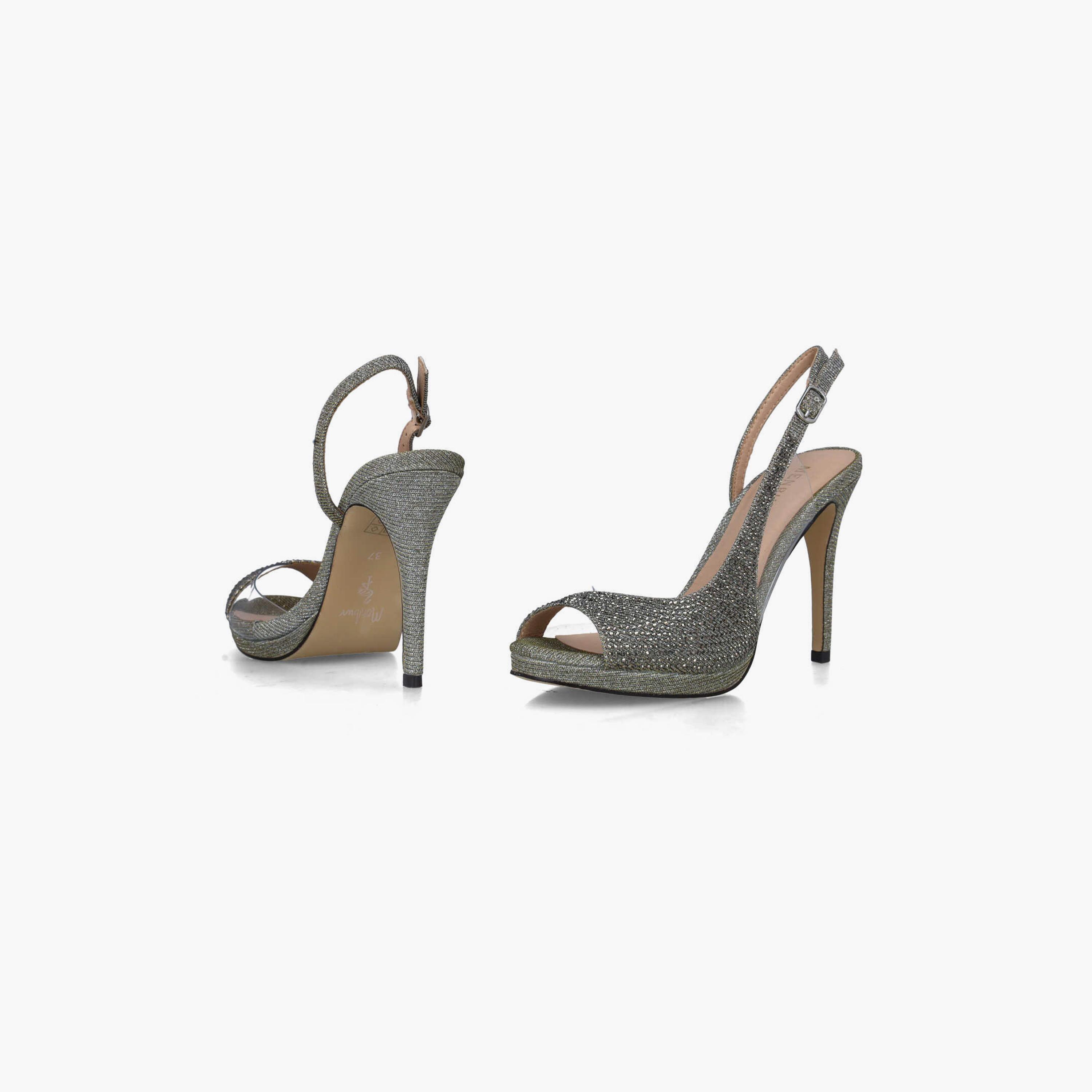 Menbur Women's Glitter Stiletto Heels with Rhinestone Accent | 24282-women-shoes-heels-image-4