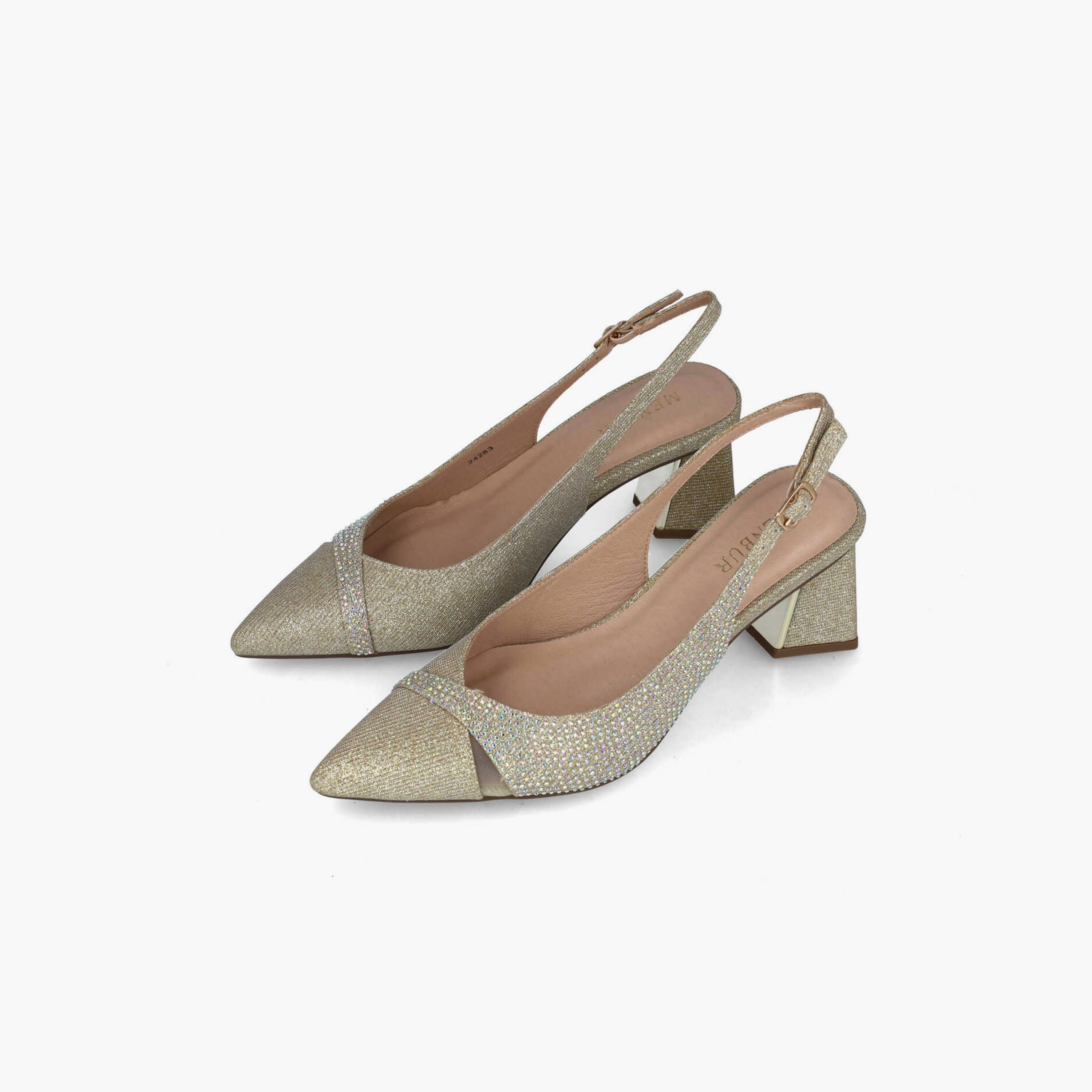 Menbur Women's Glitter Pumps with Rhinestone Accent | 24283-women-shoes-heels-image-2