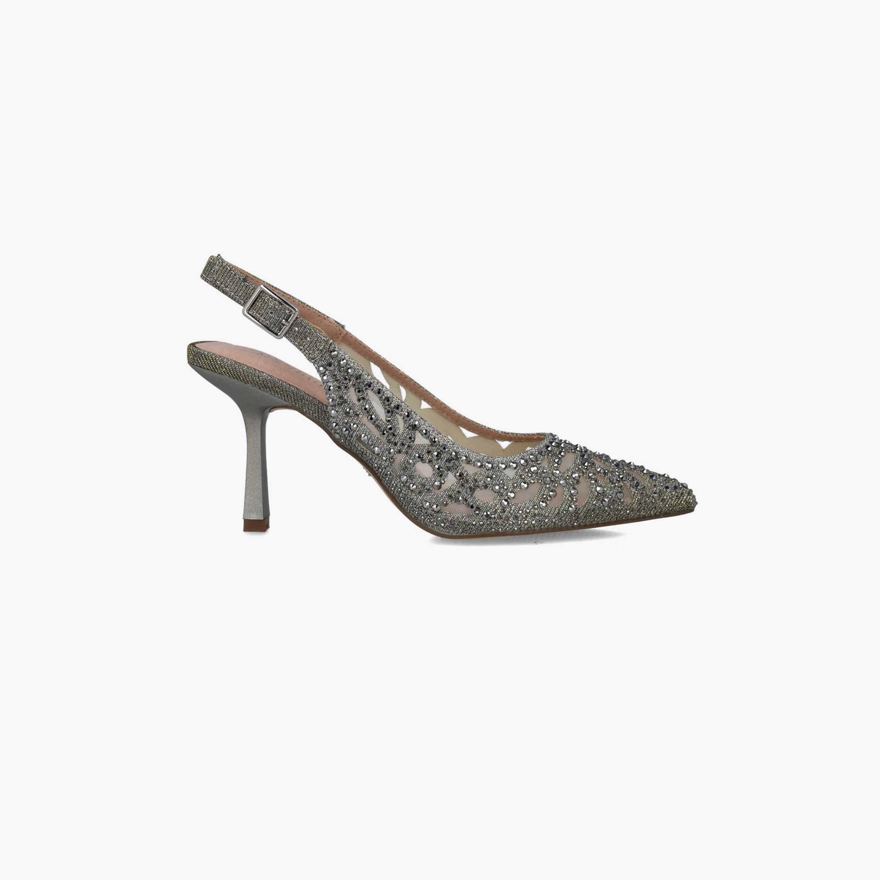 Menbur Women's Glitter Pumps with Embellishment | 24303-women-shoes-heels-image-1