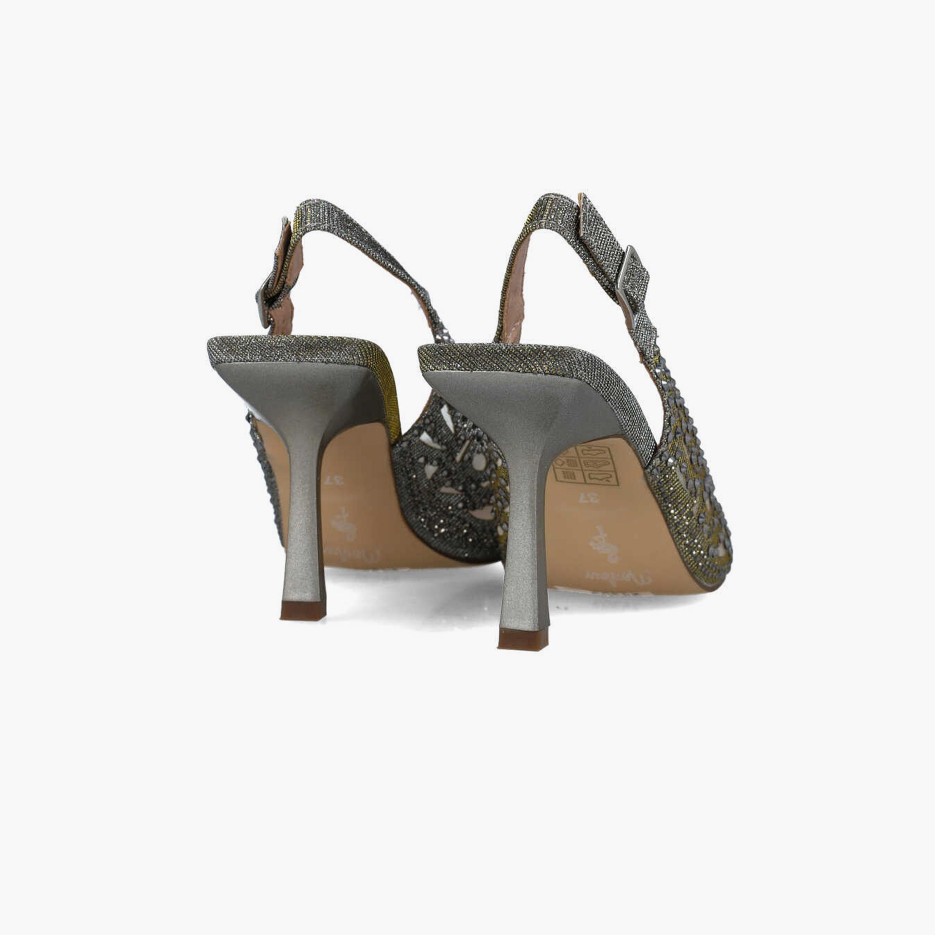 Menbur Women's Glitter Pumps with Embellishment | 24303-women-shoes-heels-image-3