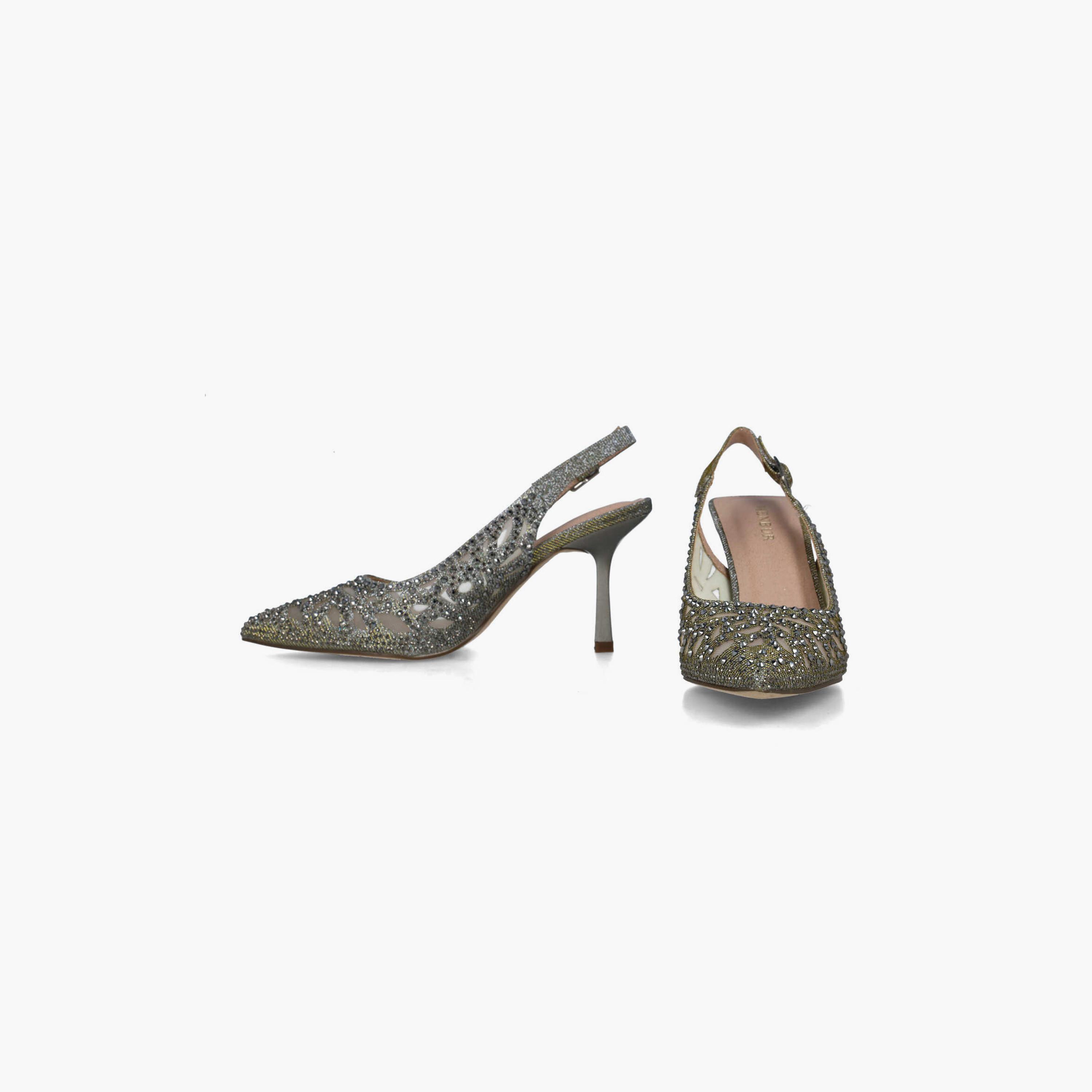 Menbur Women's Glitter Pumps with Embellishment | 24303-women-shoes-heels-image-5