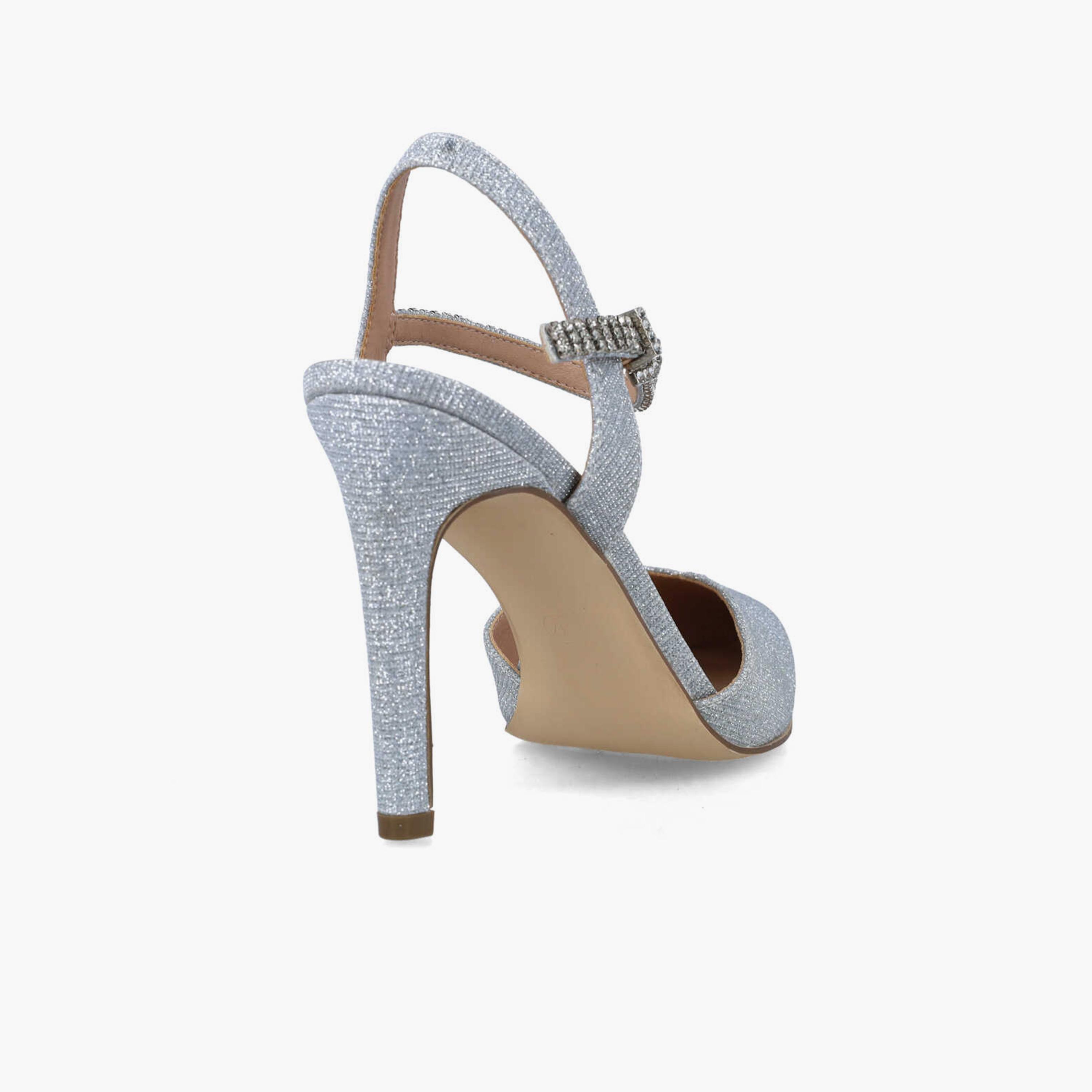 Menbur Women's Glitter Pumps with Embellishment | 24305-women-shoes-heels-image-3
