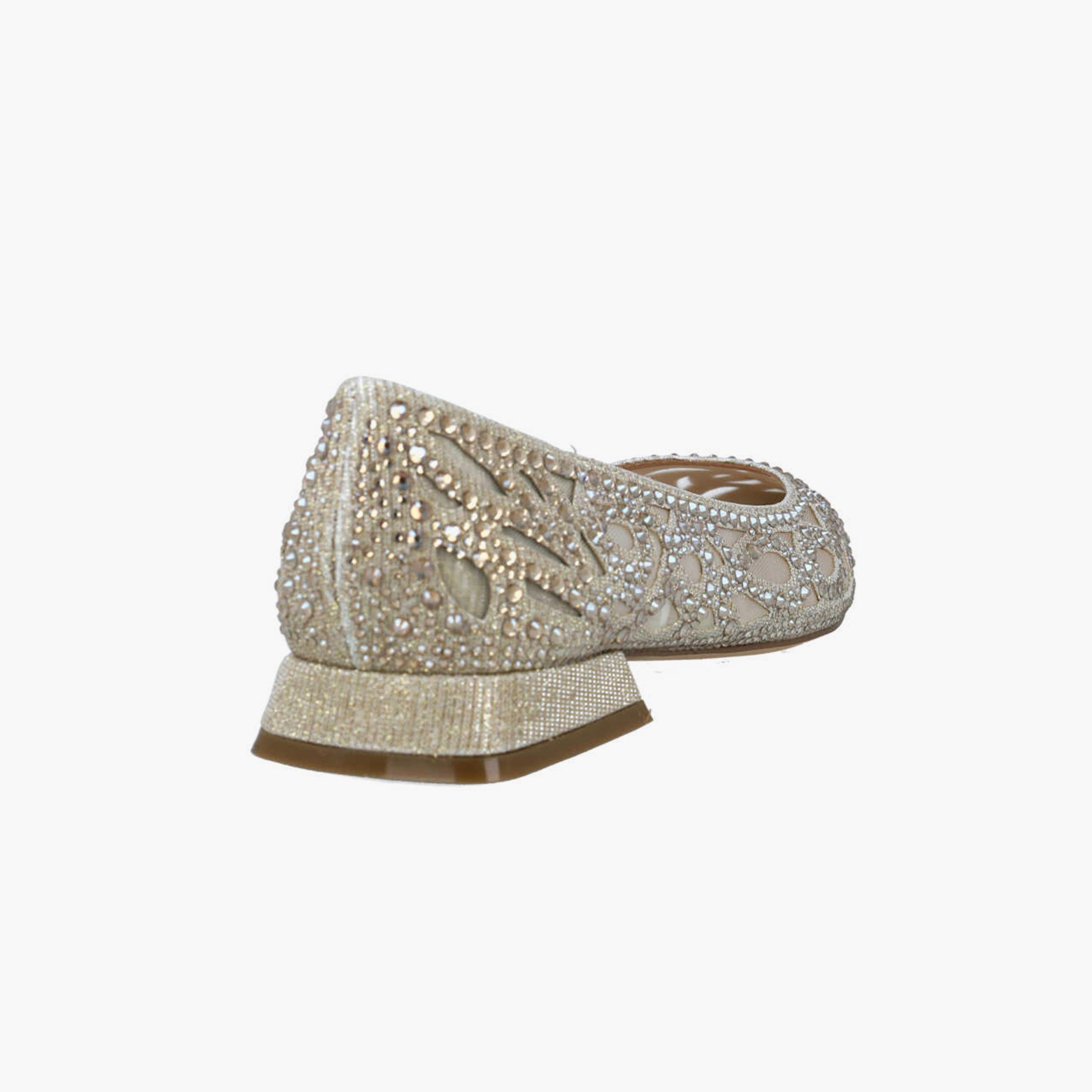 Menbur Women's Glitter Pointed Toe Ballerinas with Rhinestone Accent | 24309-women-shoes-ballerinas-image-3