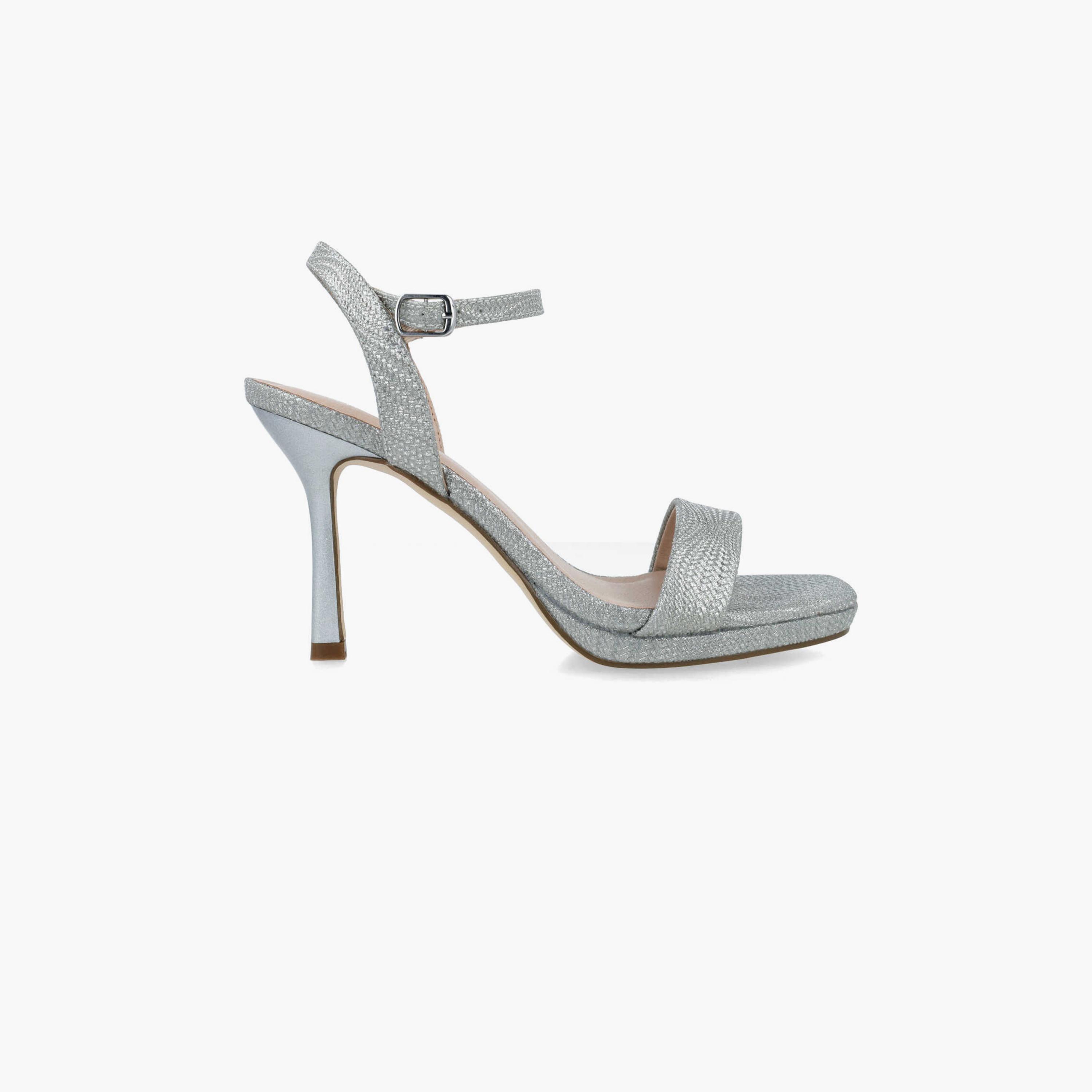 Menbur Women's Metallic Strap Sandals | 24319-women-shoes-heels-image-2