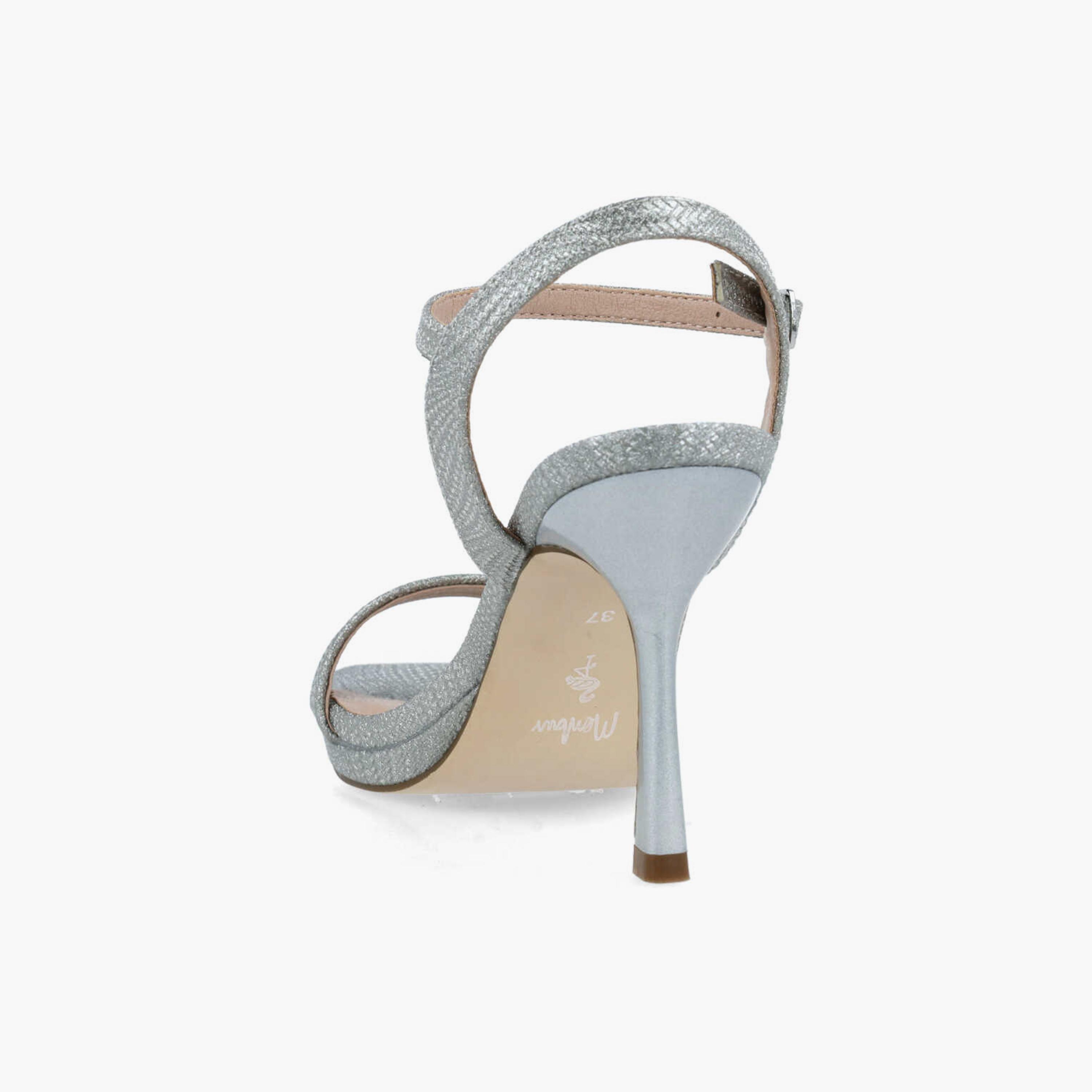 Menbur Women's Metallic Strap Sandals | 24319-women-shoes-heels-image-3