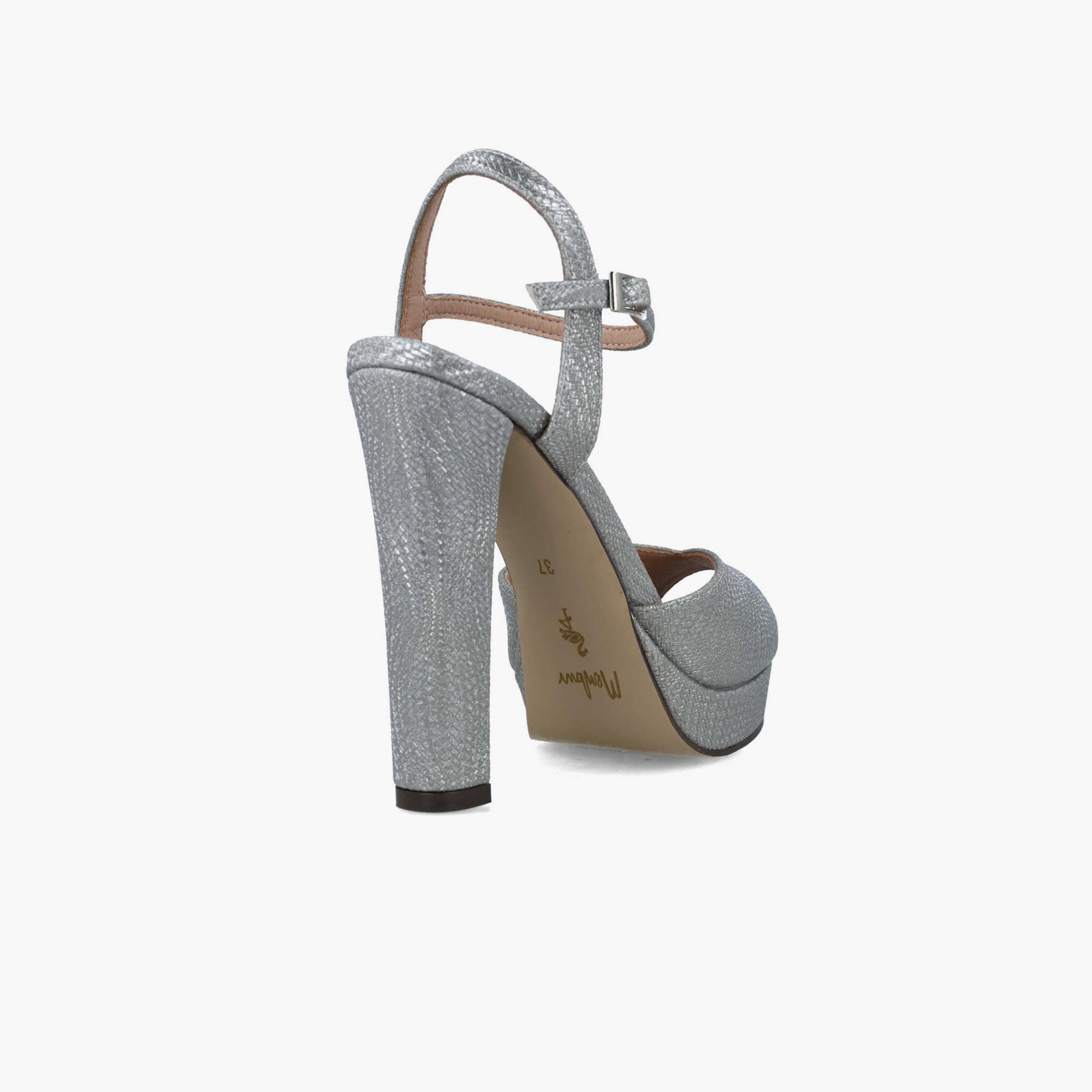 Menbur Women's Reptile Print Platform Heels with Strap | 24322-women-shoes-heels-image-3