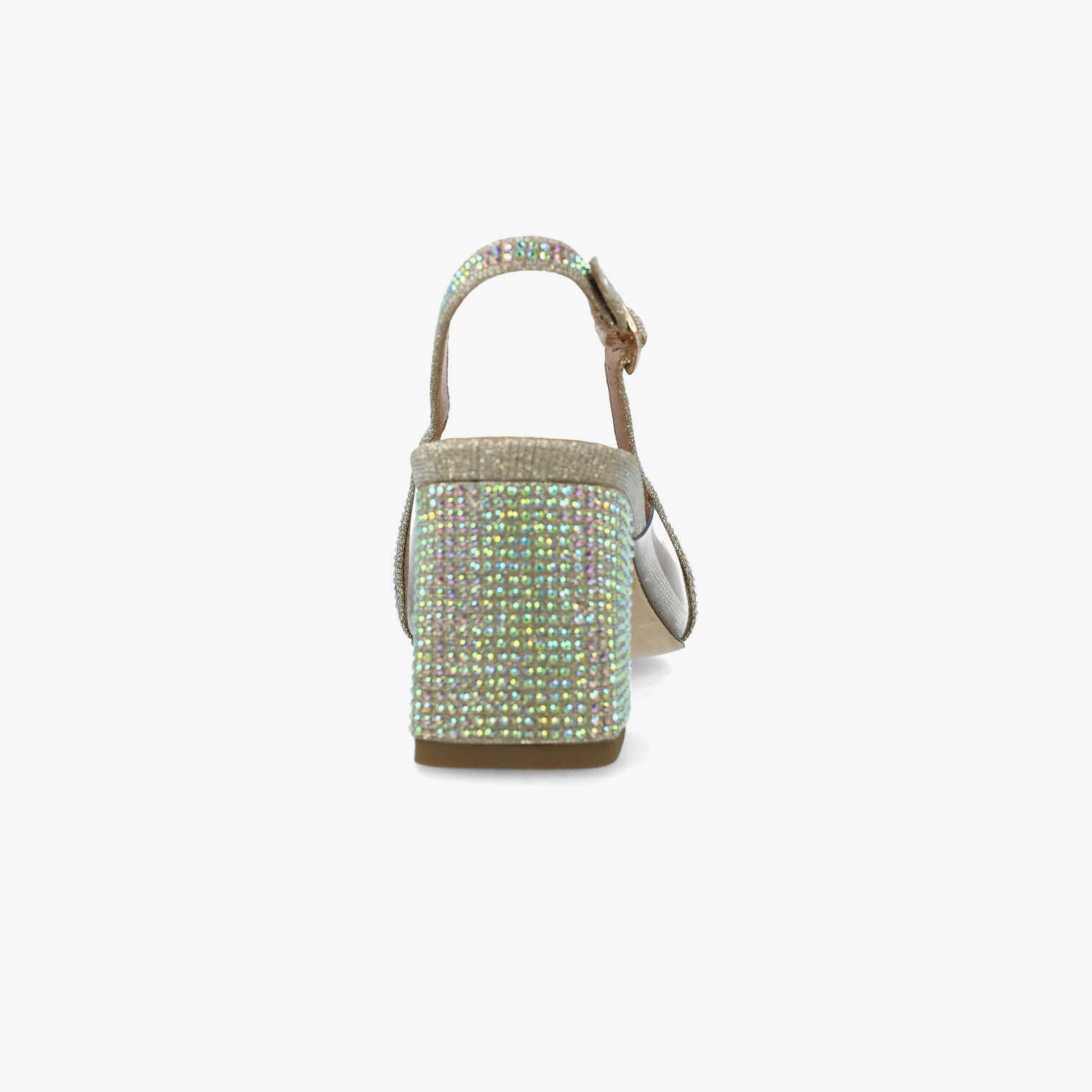 Menbur Women's Glitter Block Heels with Rhinestone Accent | 24411-women-shoes-heels-image-3