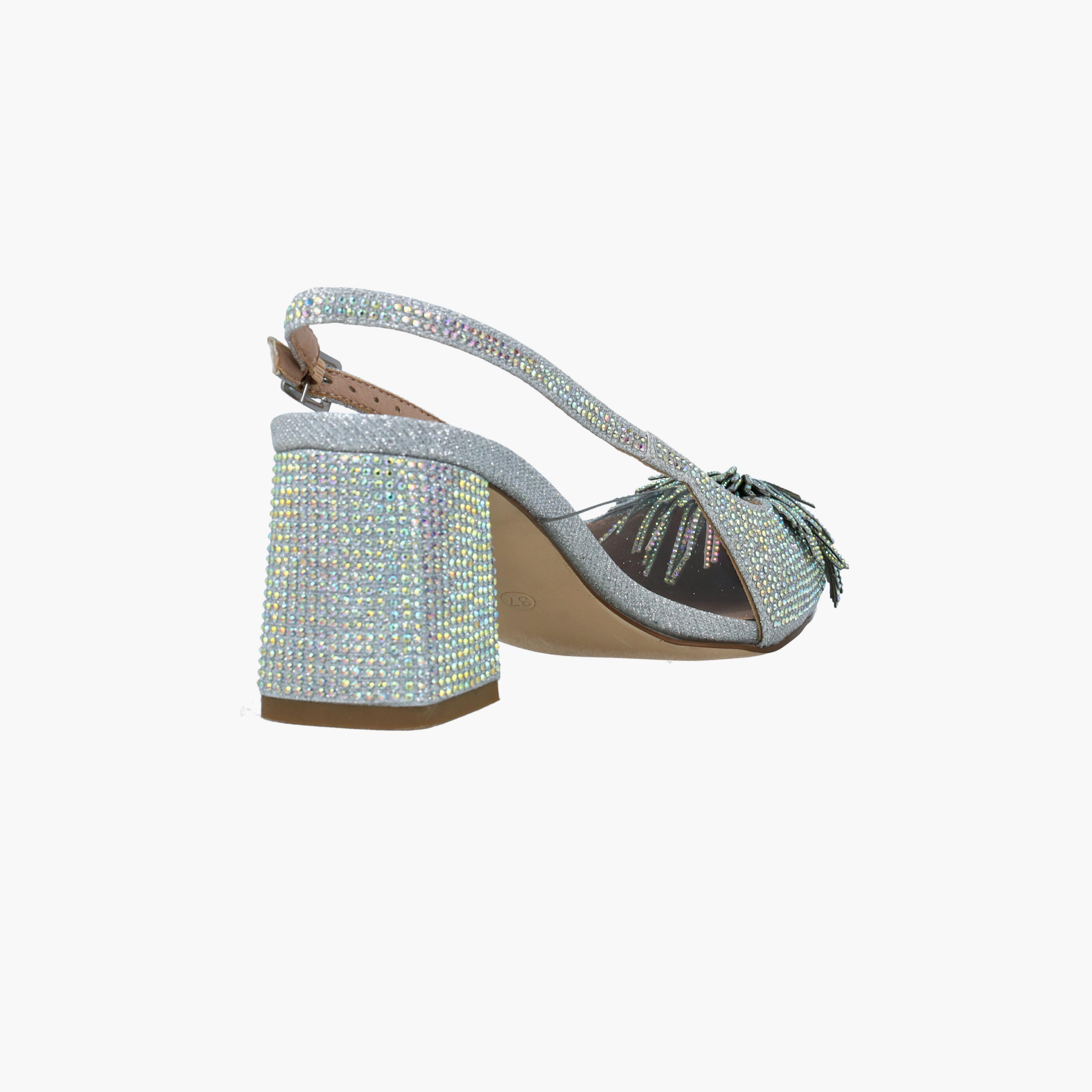Menbur Women's Glitter Block Heels with Rhinestone Accent | 24411-women-shoes-heels-image-3