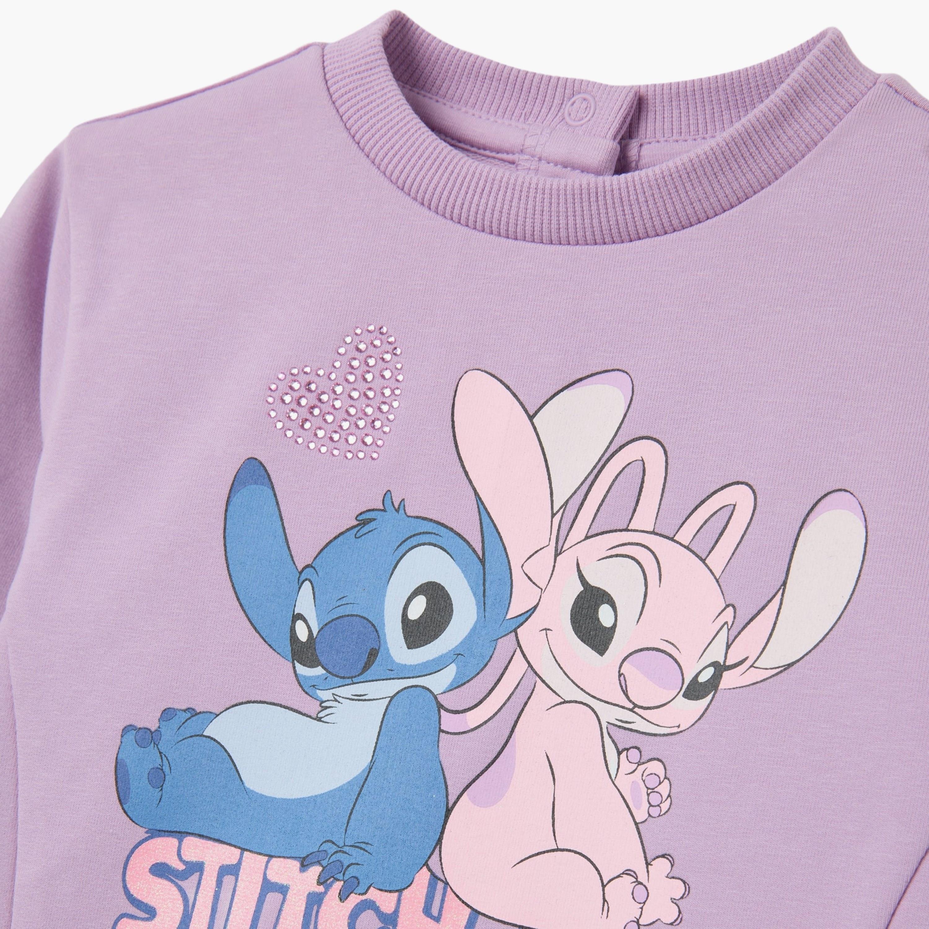 سويت شيرت بتطريز الشخصية "ستيتش" من اوه في اس-baby-girls-clothing-sweatshirts-image-4