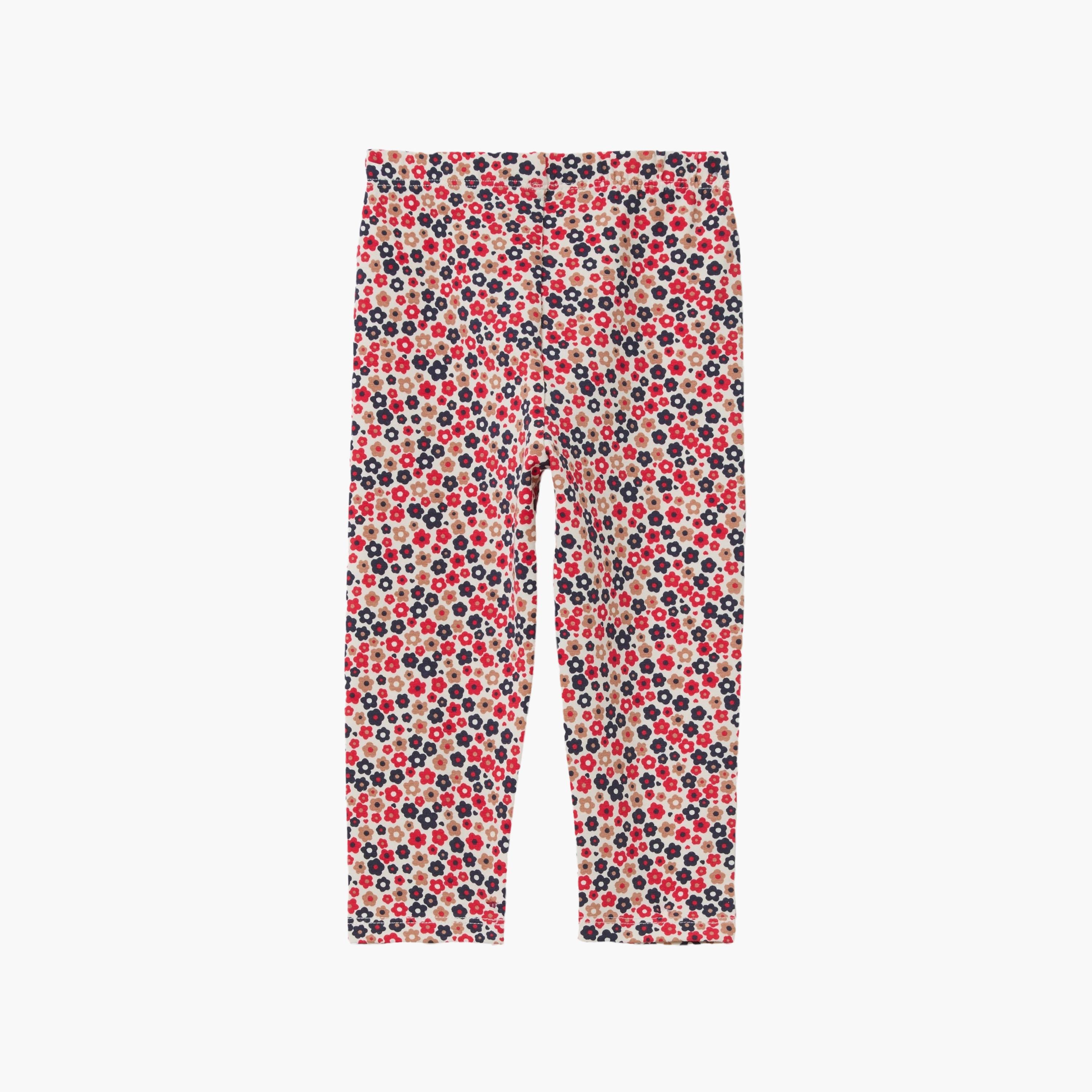 ليجنز مطبوع بنقشة "فلورال" وخصر مطاطي من اوه في اس-baby-girls-clothing-bottoms-leggings-image-2