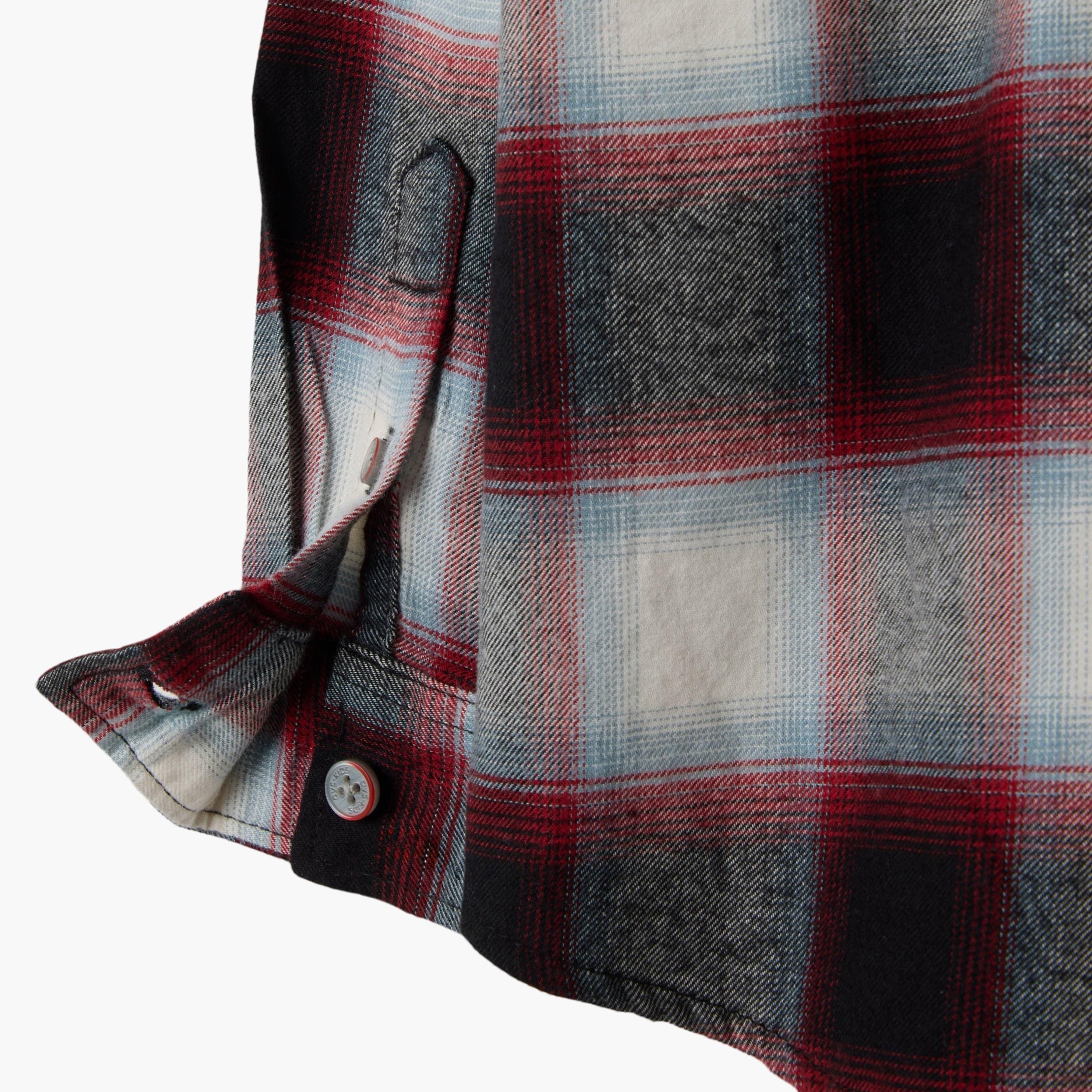 قميص قطن سادة بنقشة "تشيكد" مربعات وأكمام طويلة من اوه في اس-boys-clothing-shirts-image-4