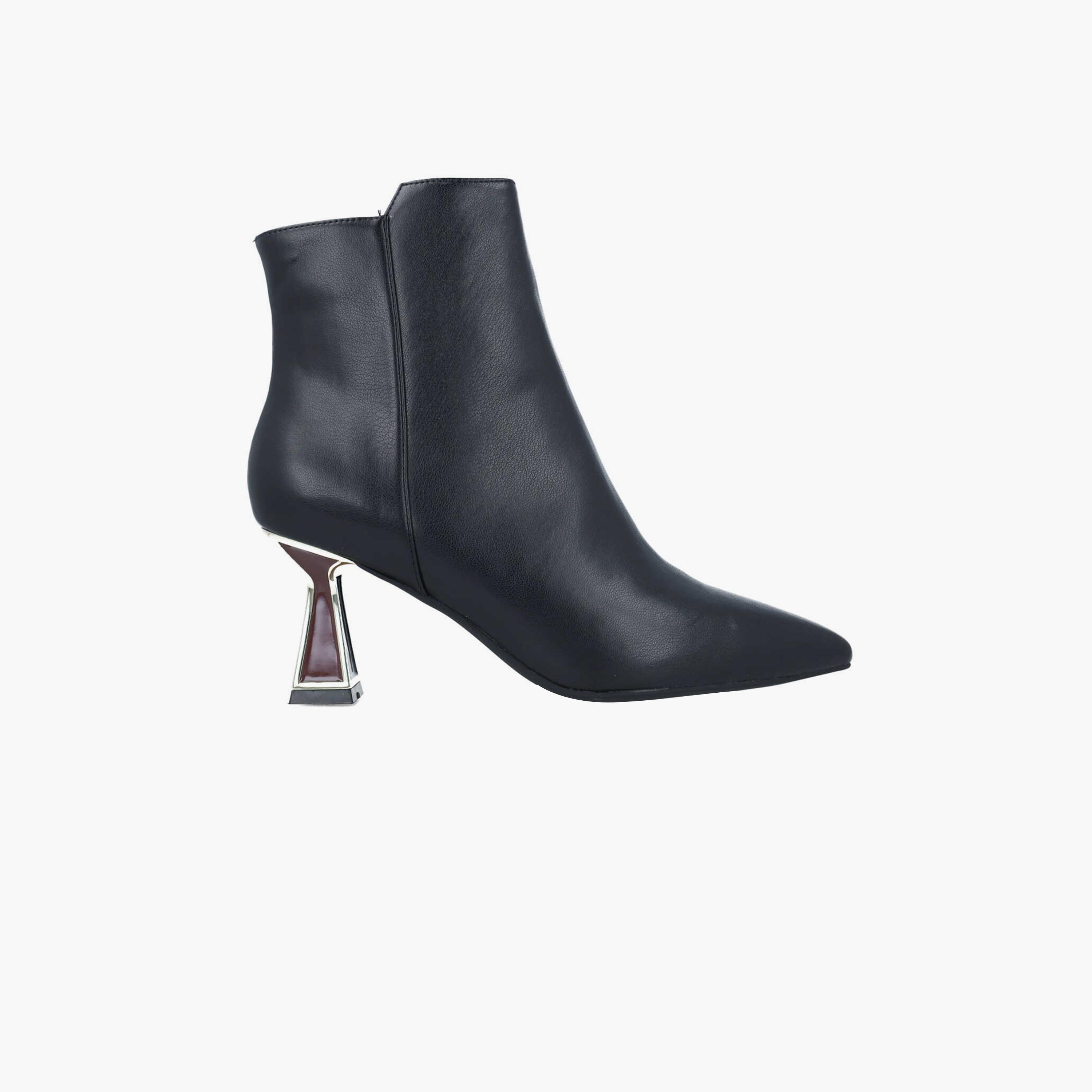 Menbur Women's Metallic Ankle Boots With Pointed Toe | 24481-women-shoes-boots-image-2
