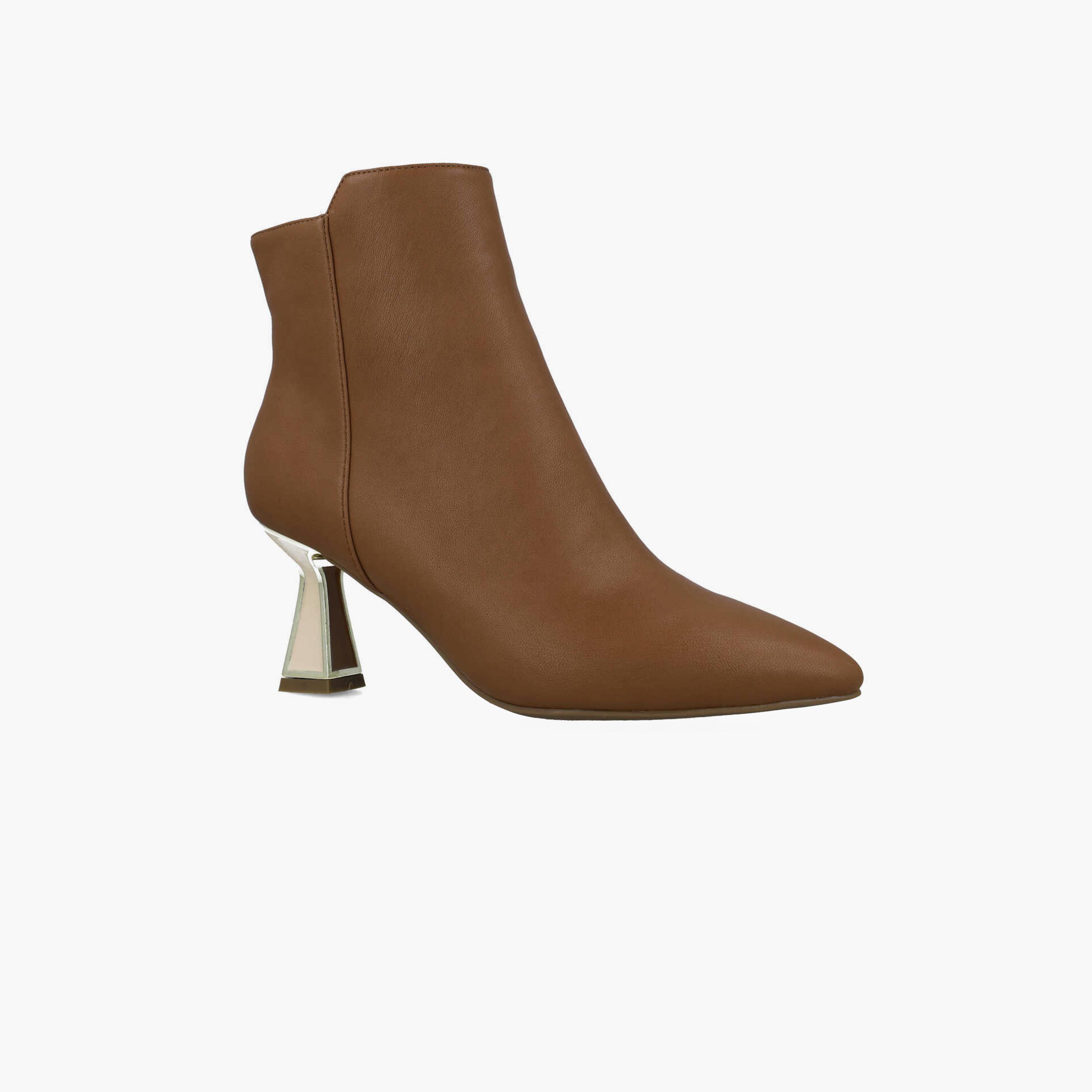 Menbur Women's Metallic Ankle Boots With Pointed Toe | 24481-women-shoes-boots-image-1