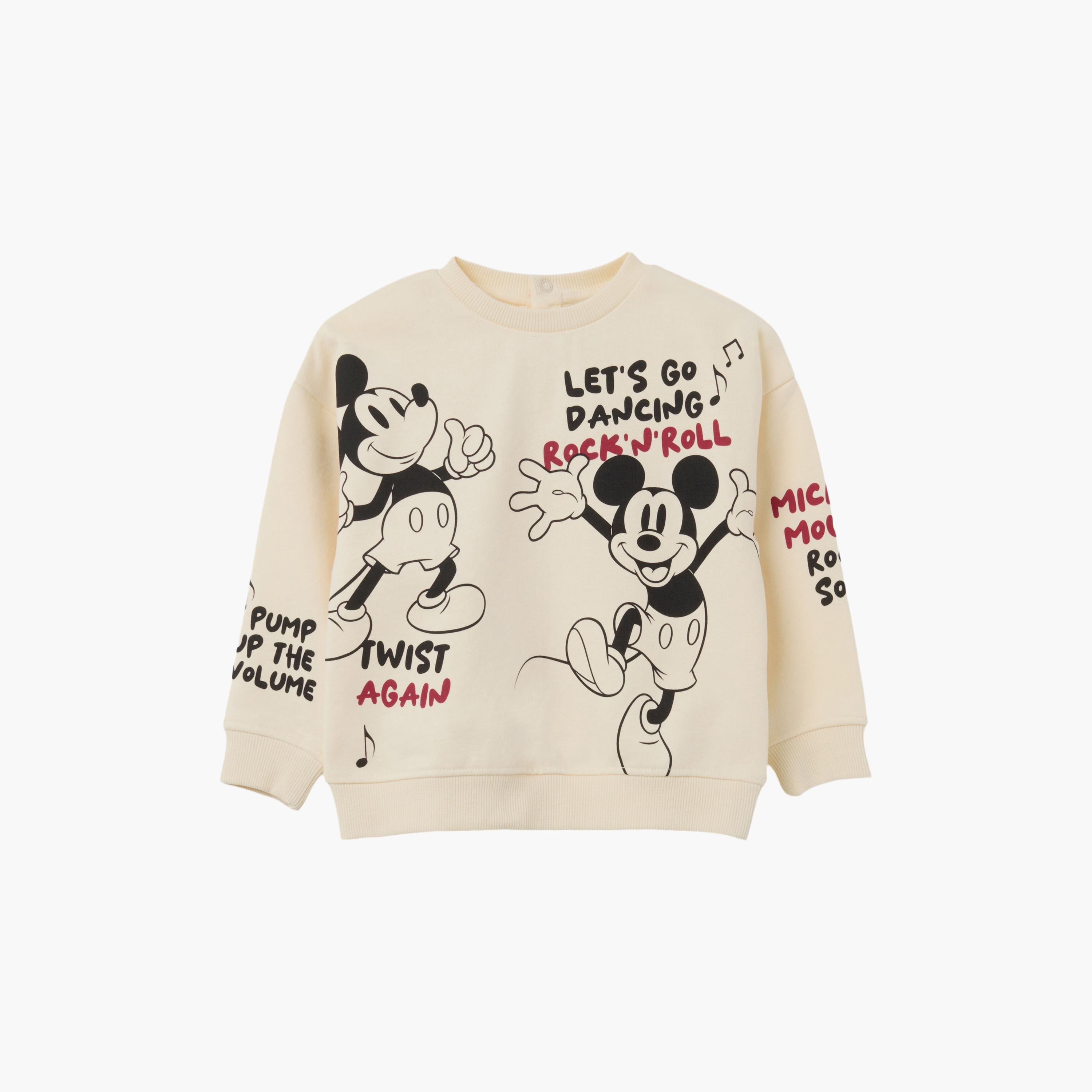 OVS Mickey Mouse Printed Sweatshirt-baby-boys-clothing-sweatshirts-image-1