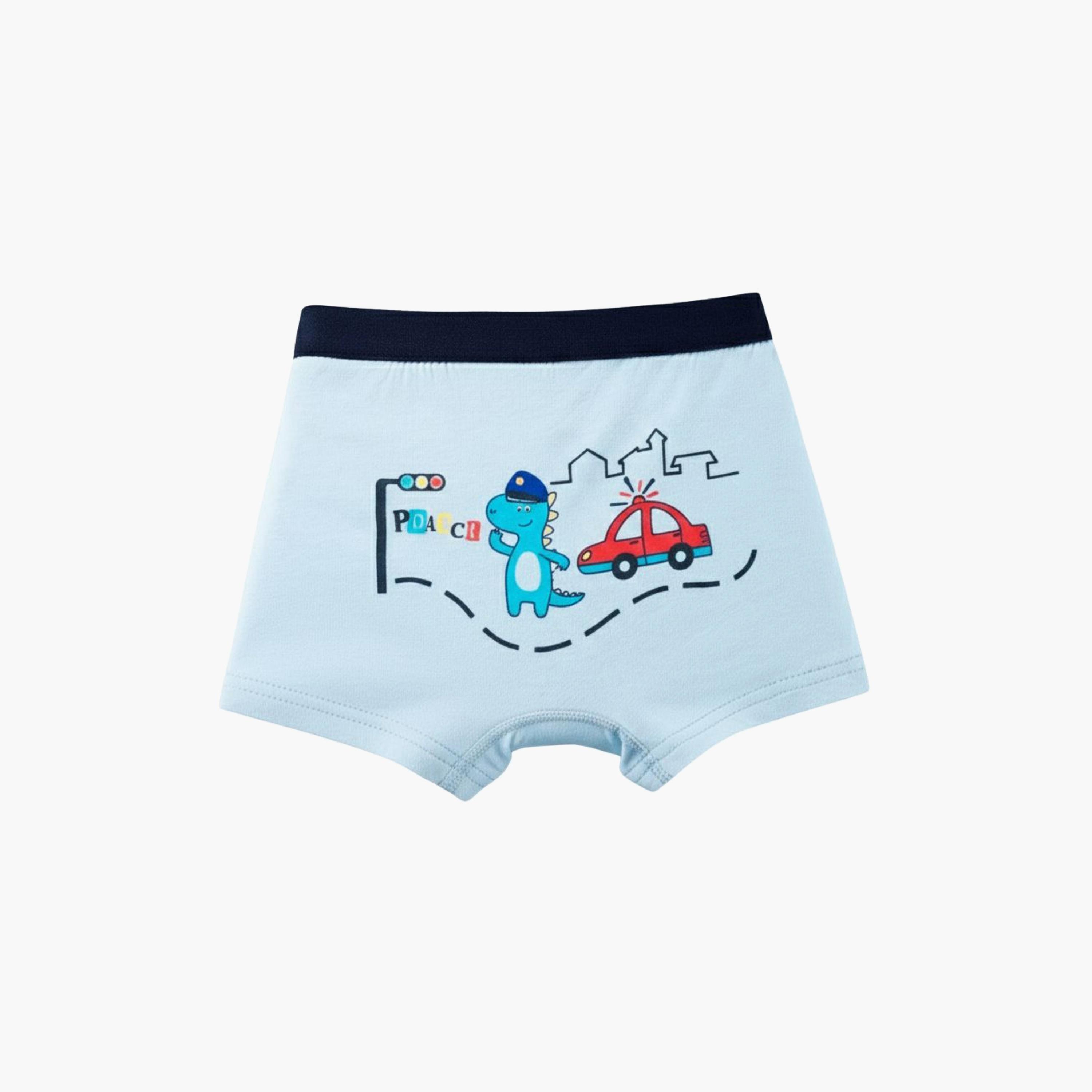 Babyqlo 4-Piece Cotton Dino Print Boxer Set-boys-clothing-innerwear-boxersandbriefs-image-4