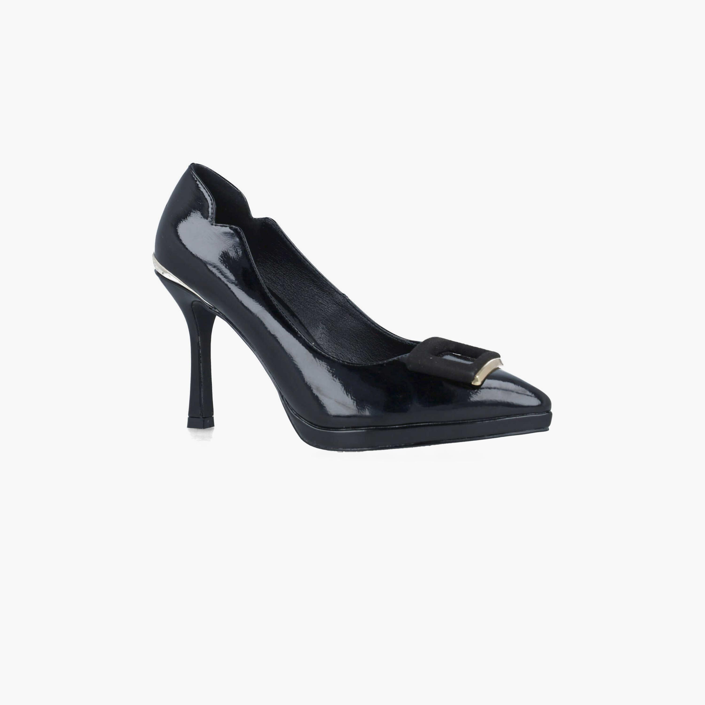 Menbur Women's Metallic Pumps with Decorative Vamp | 24520-women-shoes-heels-image-1