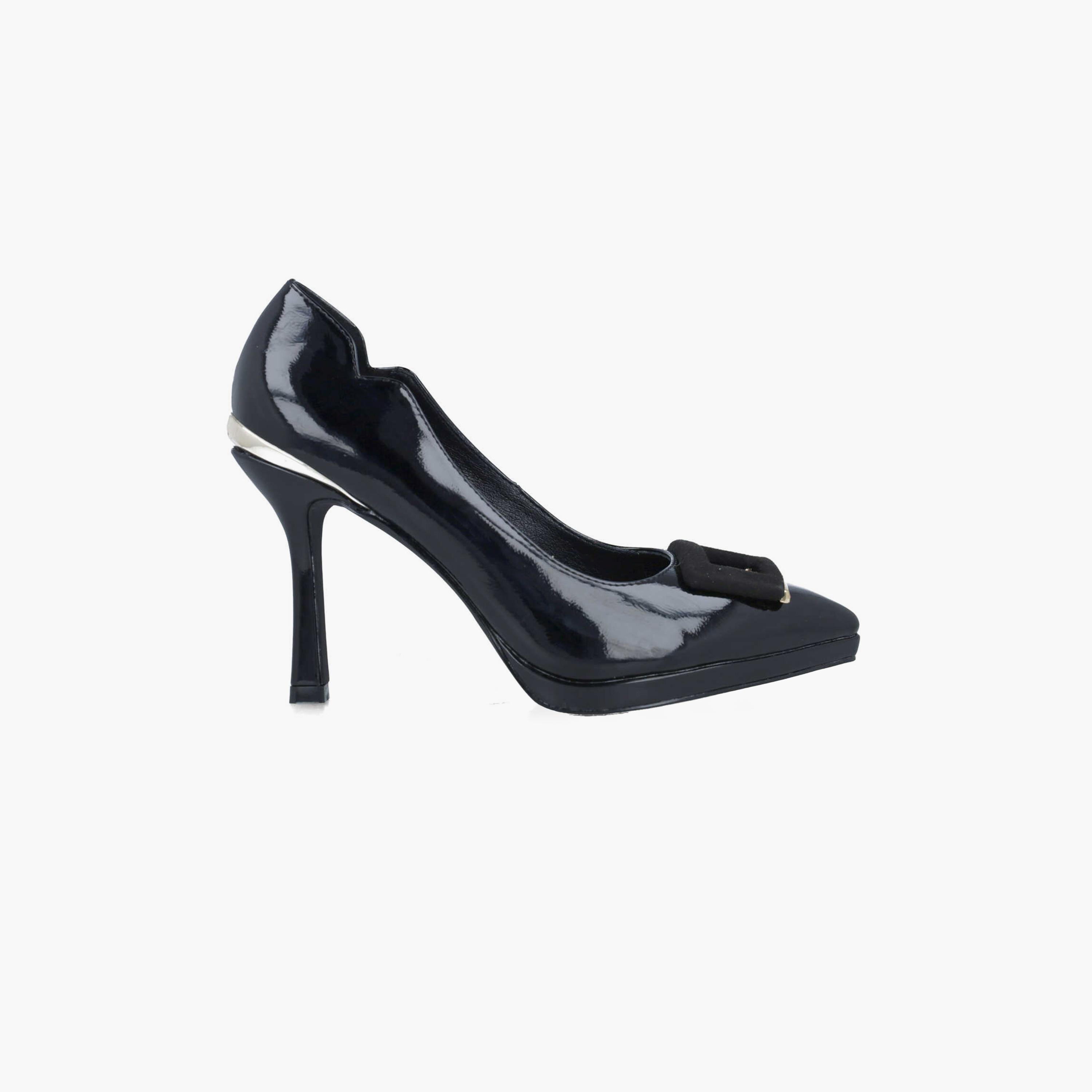 Menbur Women's Metallic Pumps with Decorative Vamp | 24520-women-shoes-heels-image-2