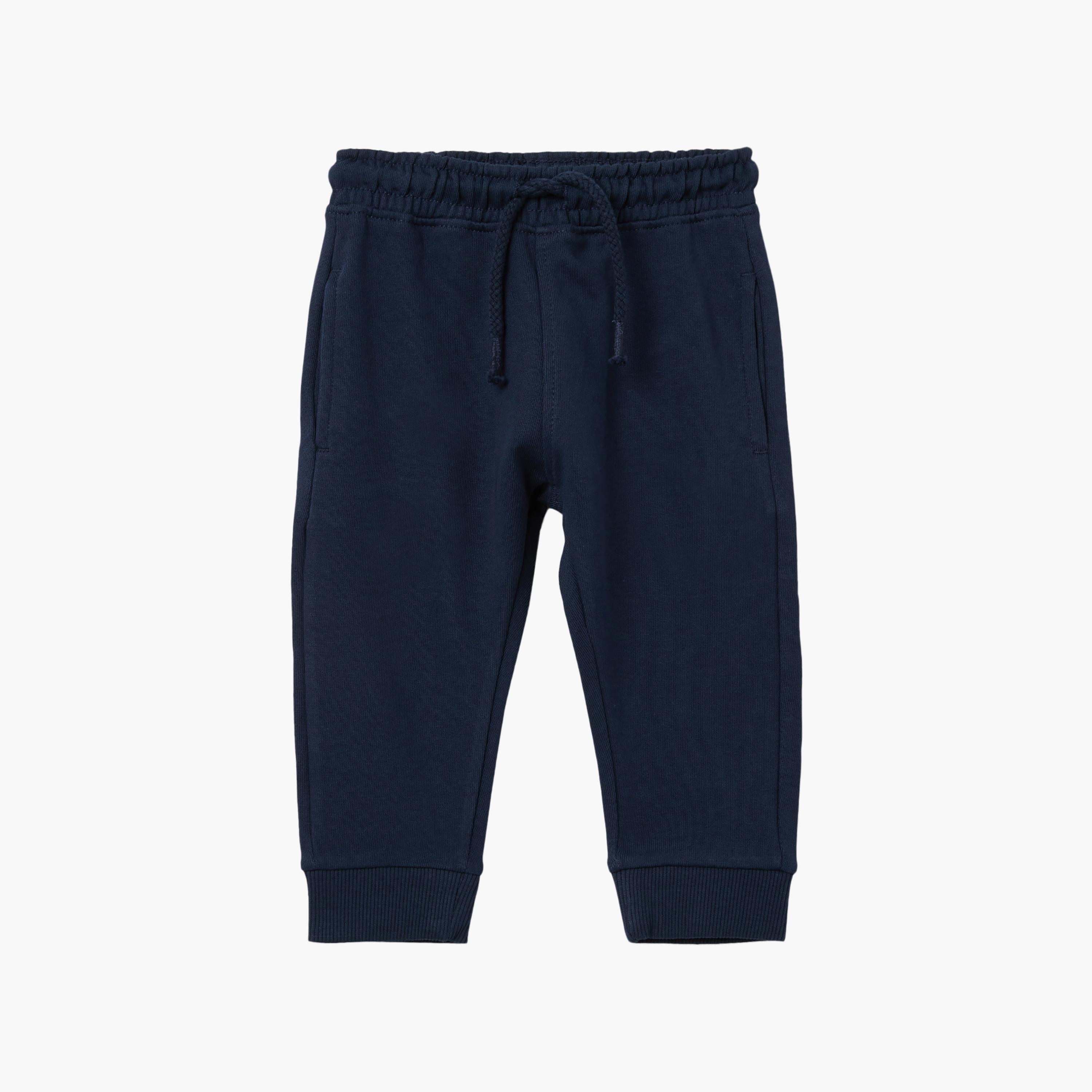 بنطال جوغرز سادة برباط سحب مطاطي من اوه في اس-baby-boys-clothing-bottoms-joggersandtrackpants-image-4