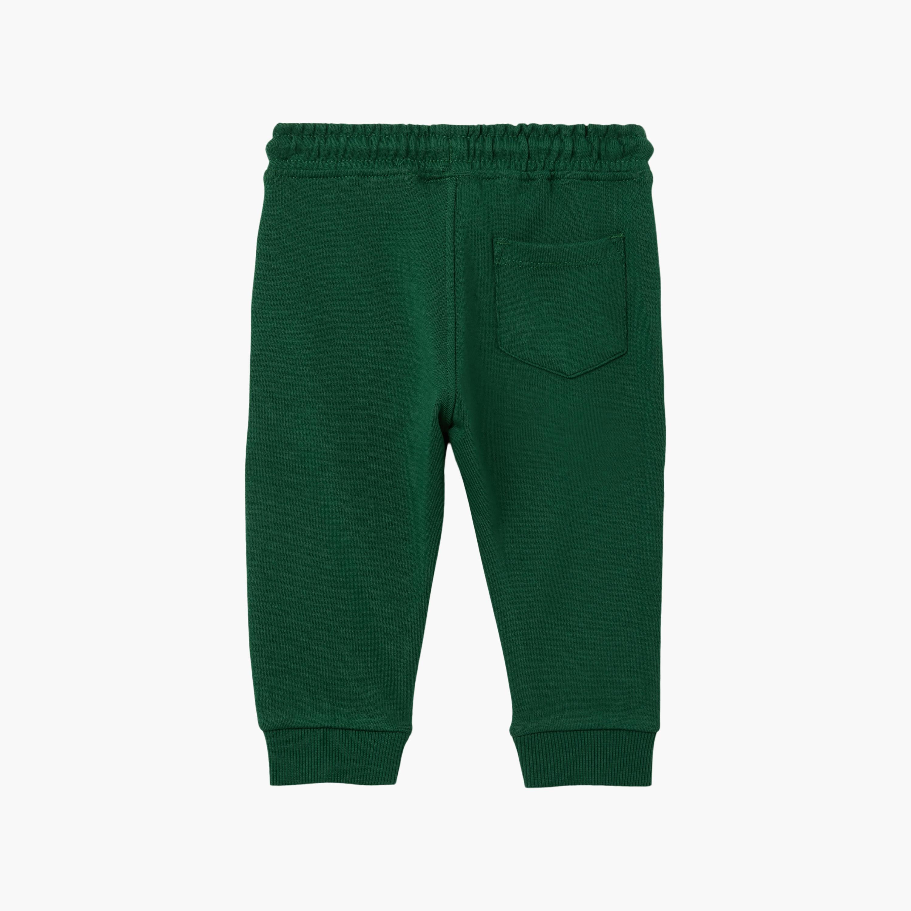 OVS Solid Elasticated Drawstring Joggers-baby-boys-clothing-bottoms-joggersandtrackpants-image-2