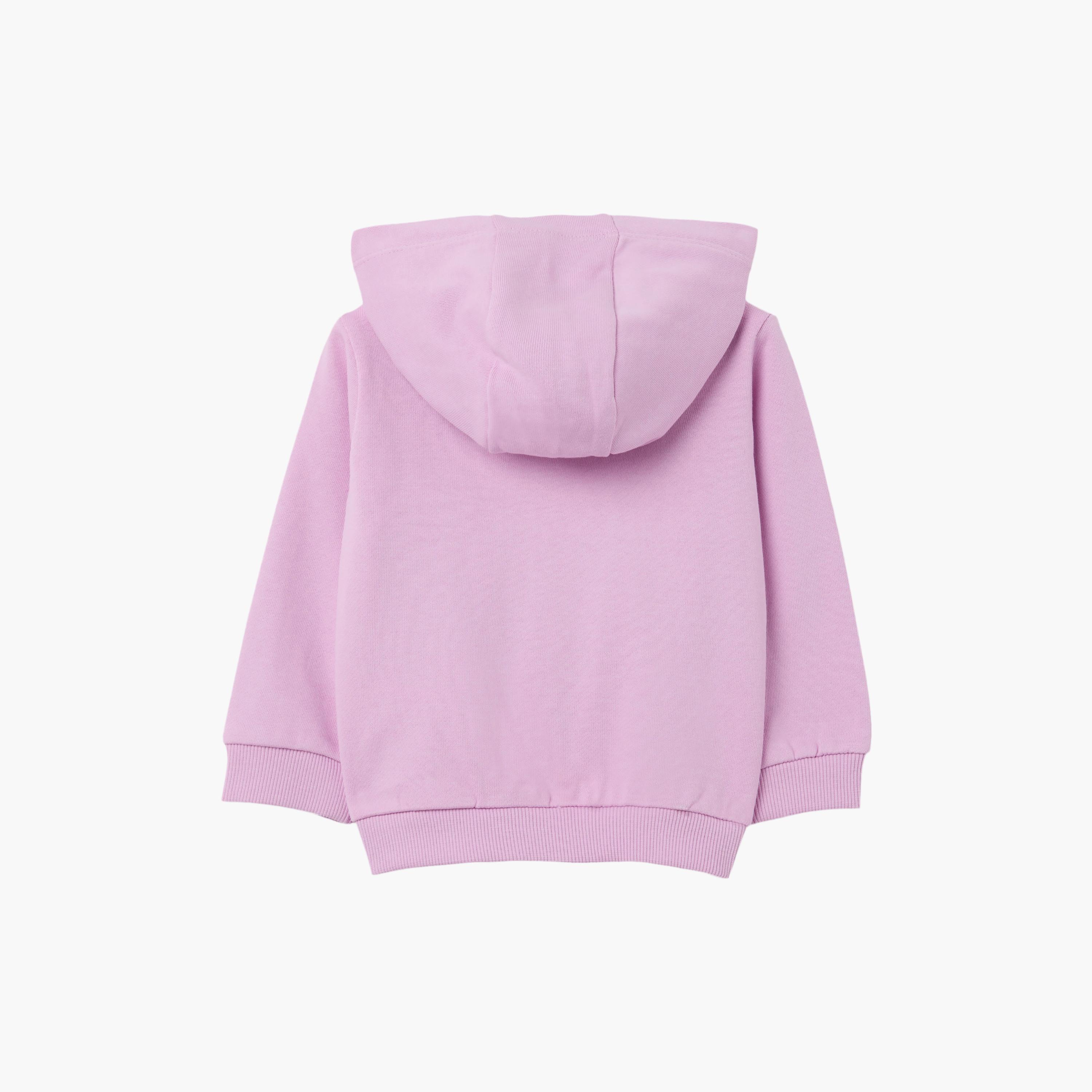 هودي سادة بأكمام طويلة وسحاب كامل "زيب ثرو" من اوه في اس-baby-girls-clothing-sweatshirts-image-2