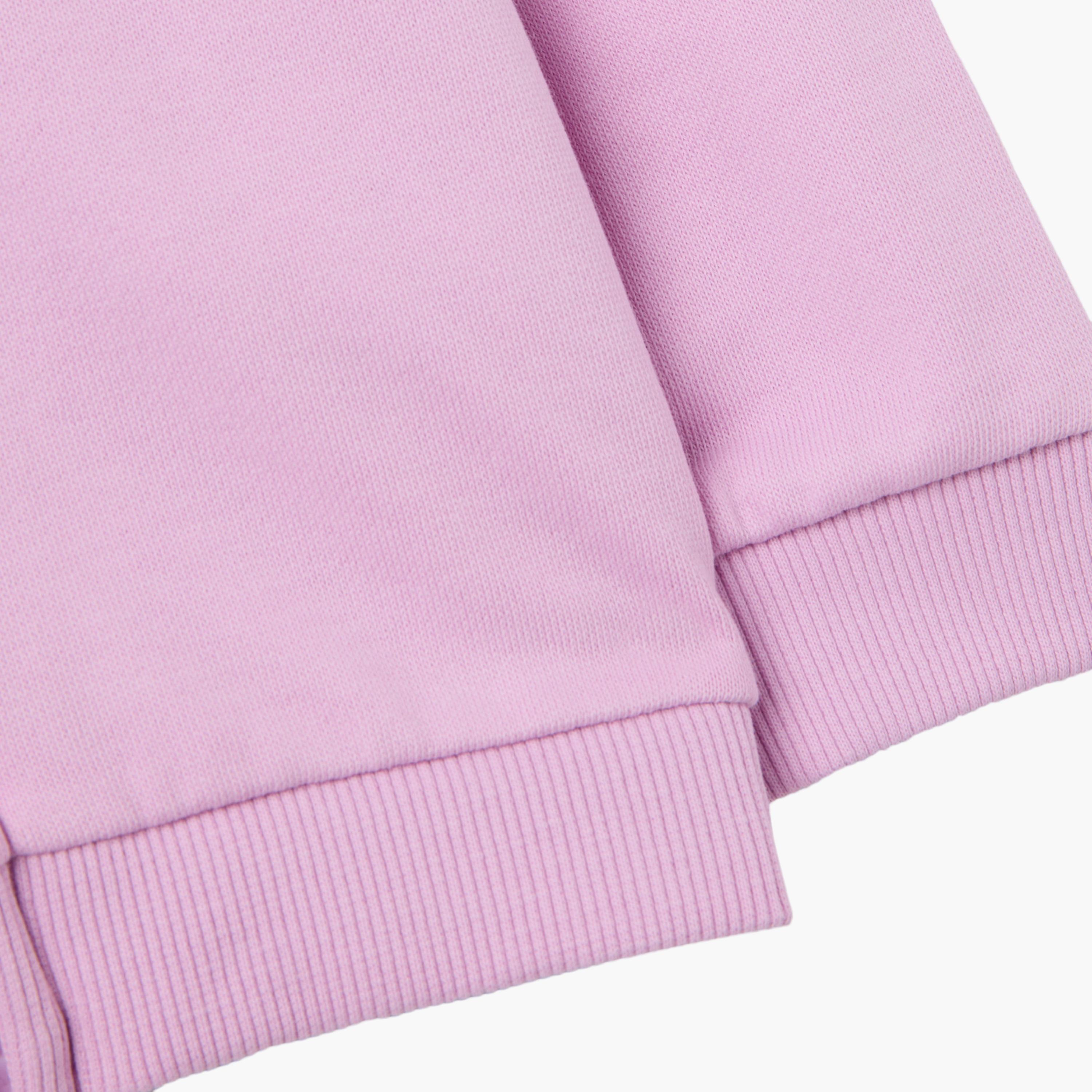 هودي سادة بأكمام طويلة وسحاب كامل "زيب ثرو" من اوه في اس-baby-girls-clothing-sweatshirts-image-4