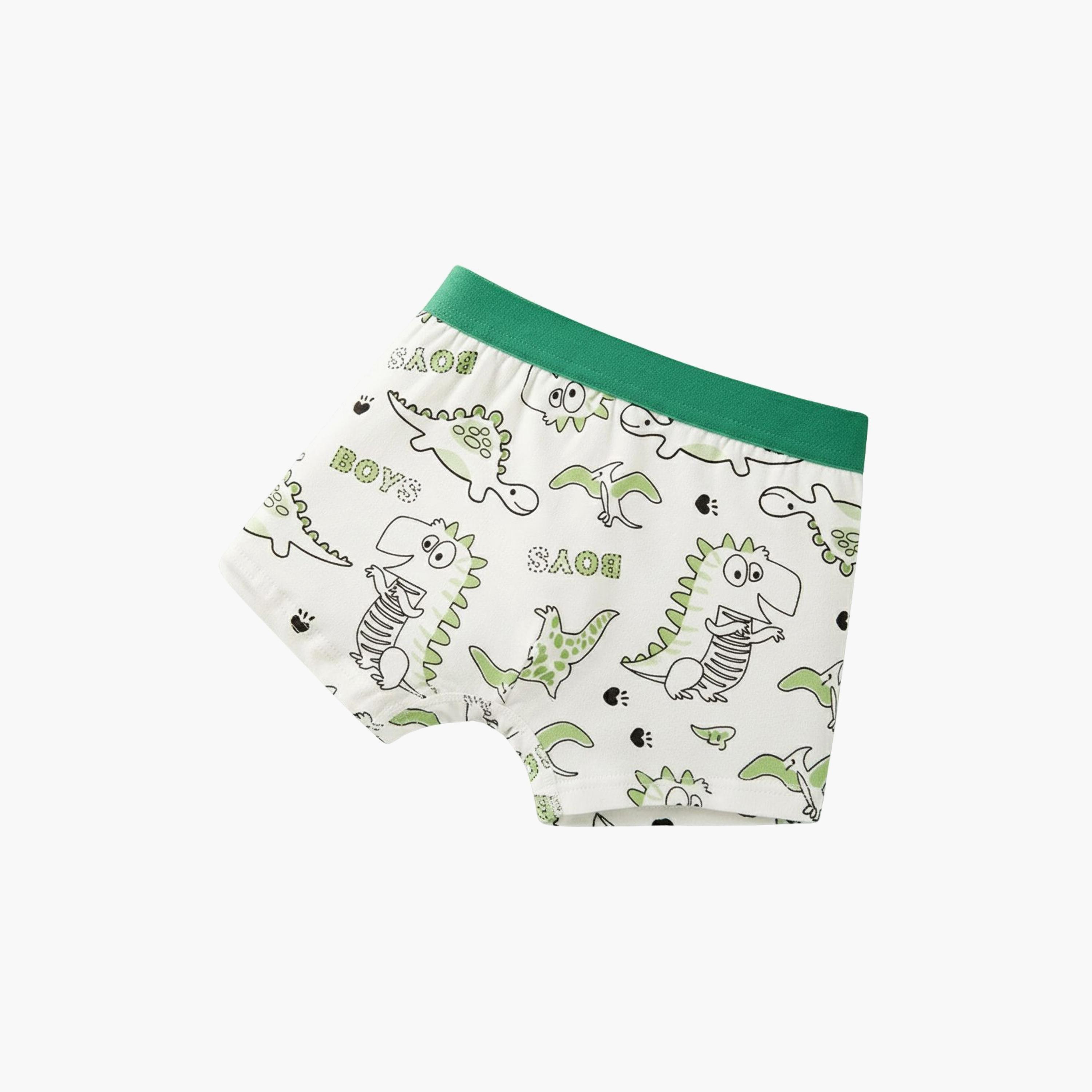 Babyqlo 4-Piece Cotton Cute Dinosaur Boxer Set-boys-clothing-innerwear-boxersandbriefs-image-5