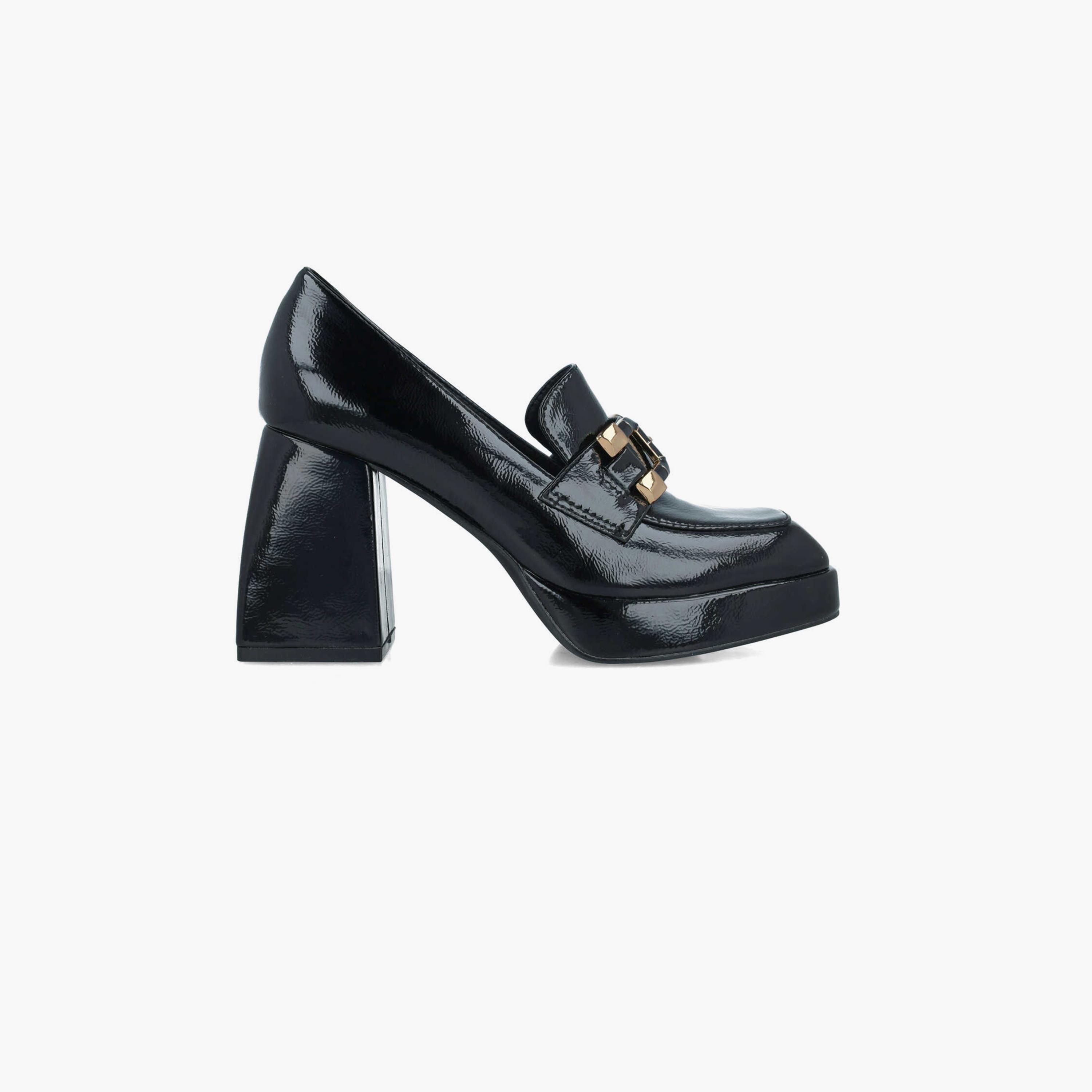 Menbur Women's Slip On Block Heels Loafers | 24559-women-shoes-heels-image-1